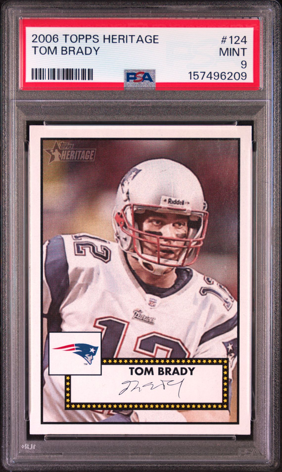 2006 Topps Heritage Tom Brady #124 Mint 9 front