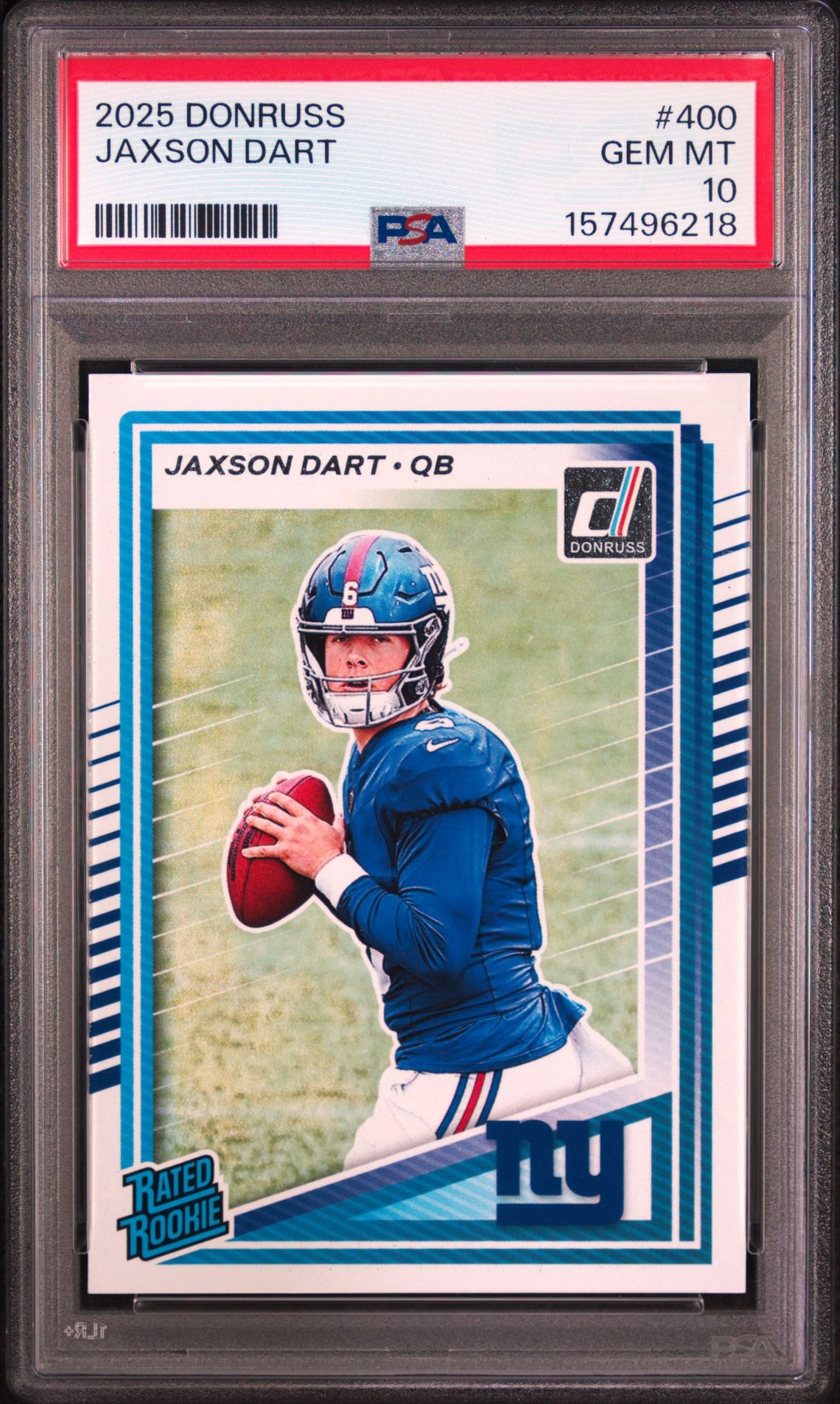 2025 Panini Donruss Jaxson Dart #400 Gem Mt 10 front