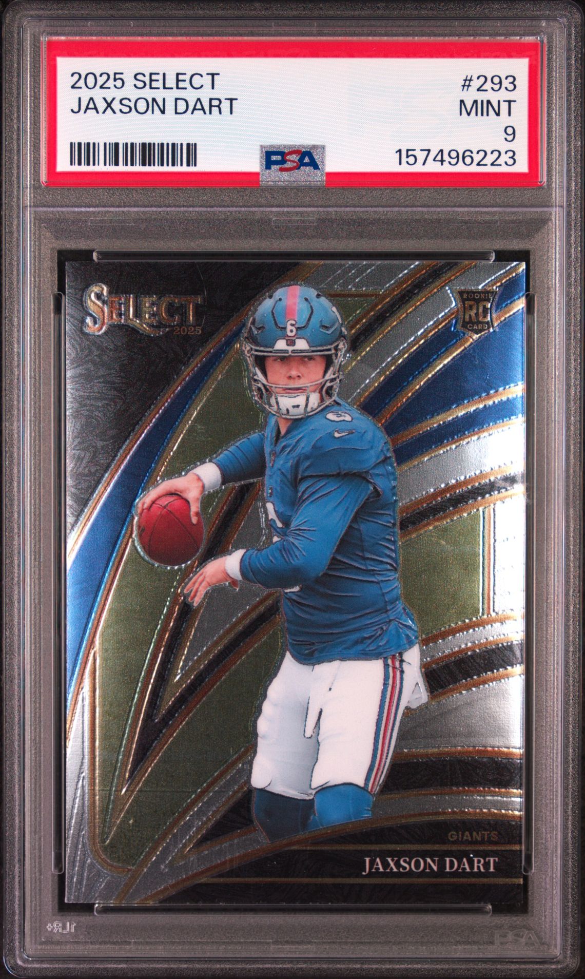 2025 Panini Select Jaxson Dart #293 Mint 9 front