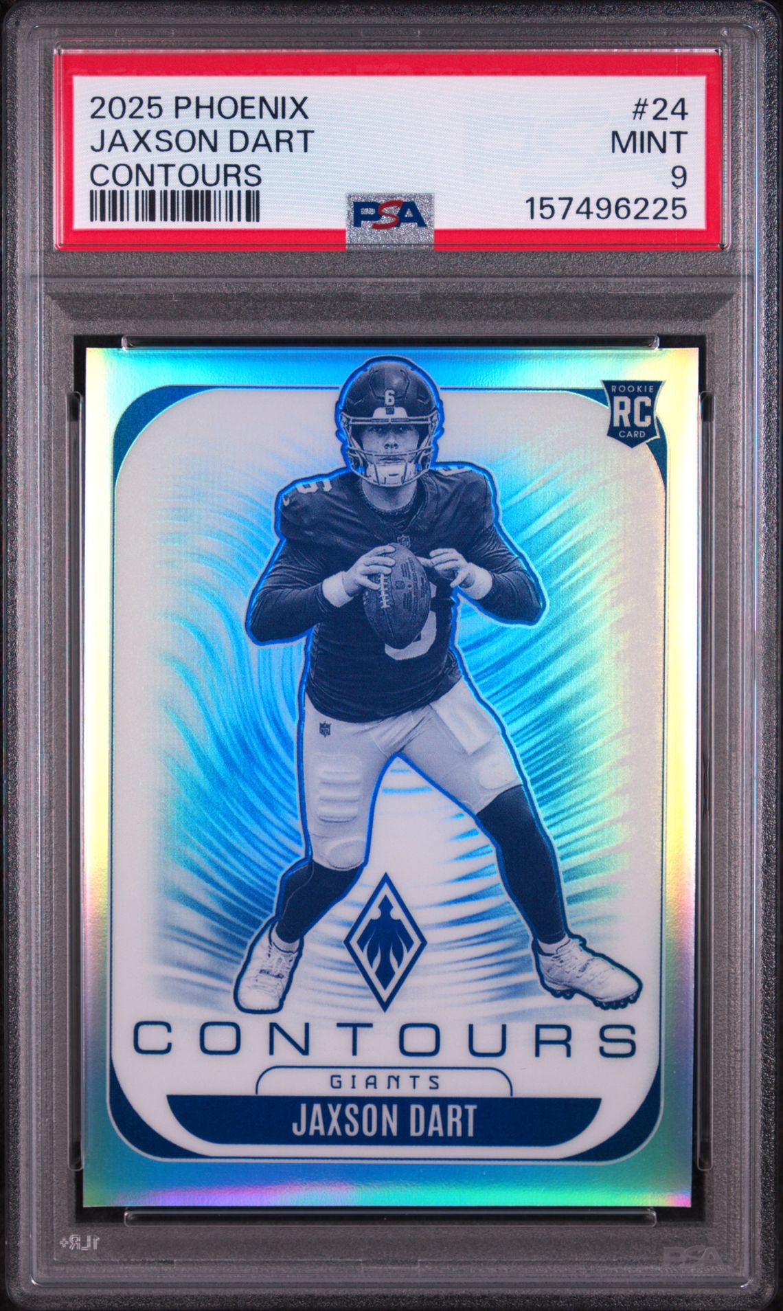 2025 Panini Phoenix Contours Jaxson Dart #24 Mint 9 front
