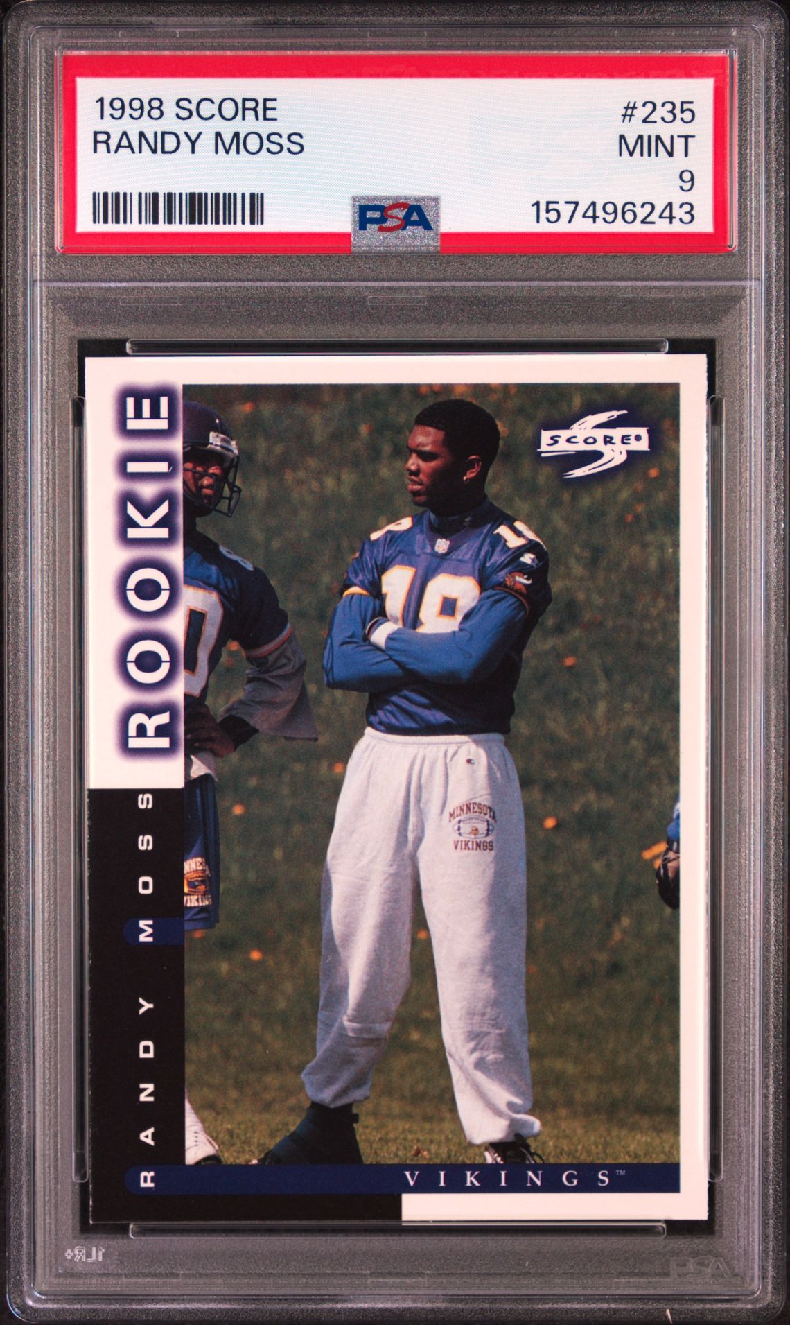 1998 Score Randy Moss #235 Mint 9 front