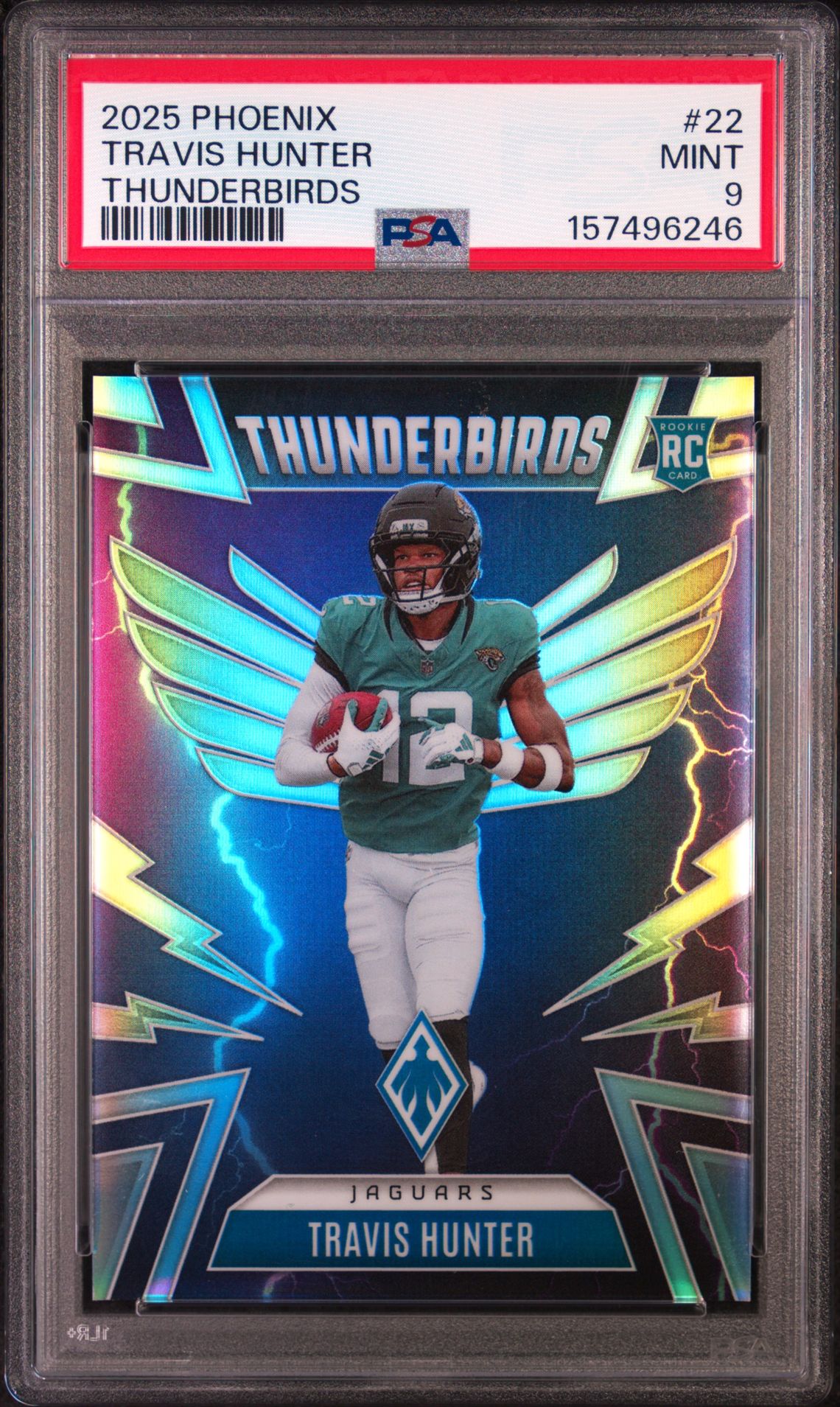 2025 Panini Phoenix Thunderbirds Travis Hunter #22 Mint 9 front