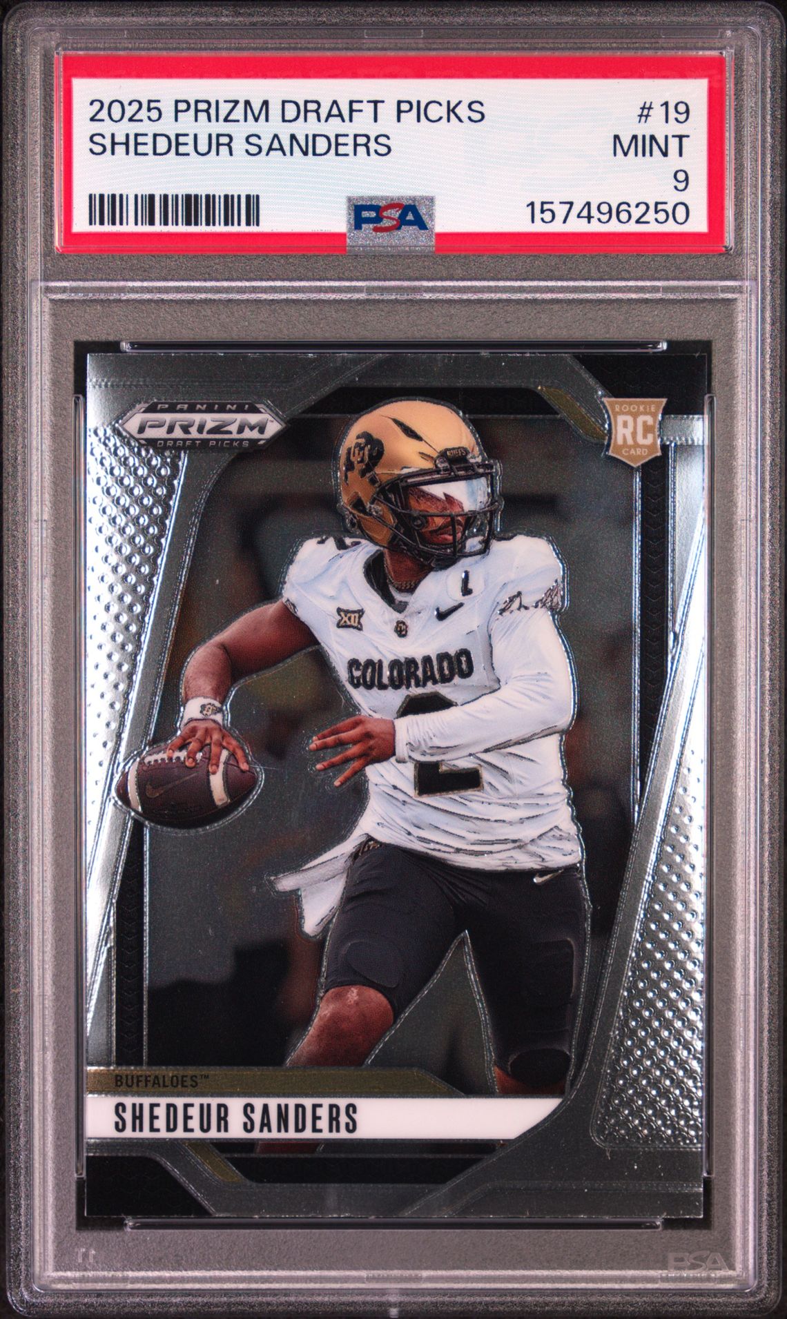 2025 Panini Prizm Draft Picks Shedeur Sanders #19 Mint 9 front