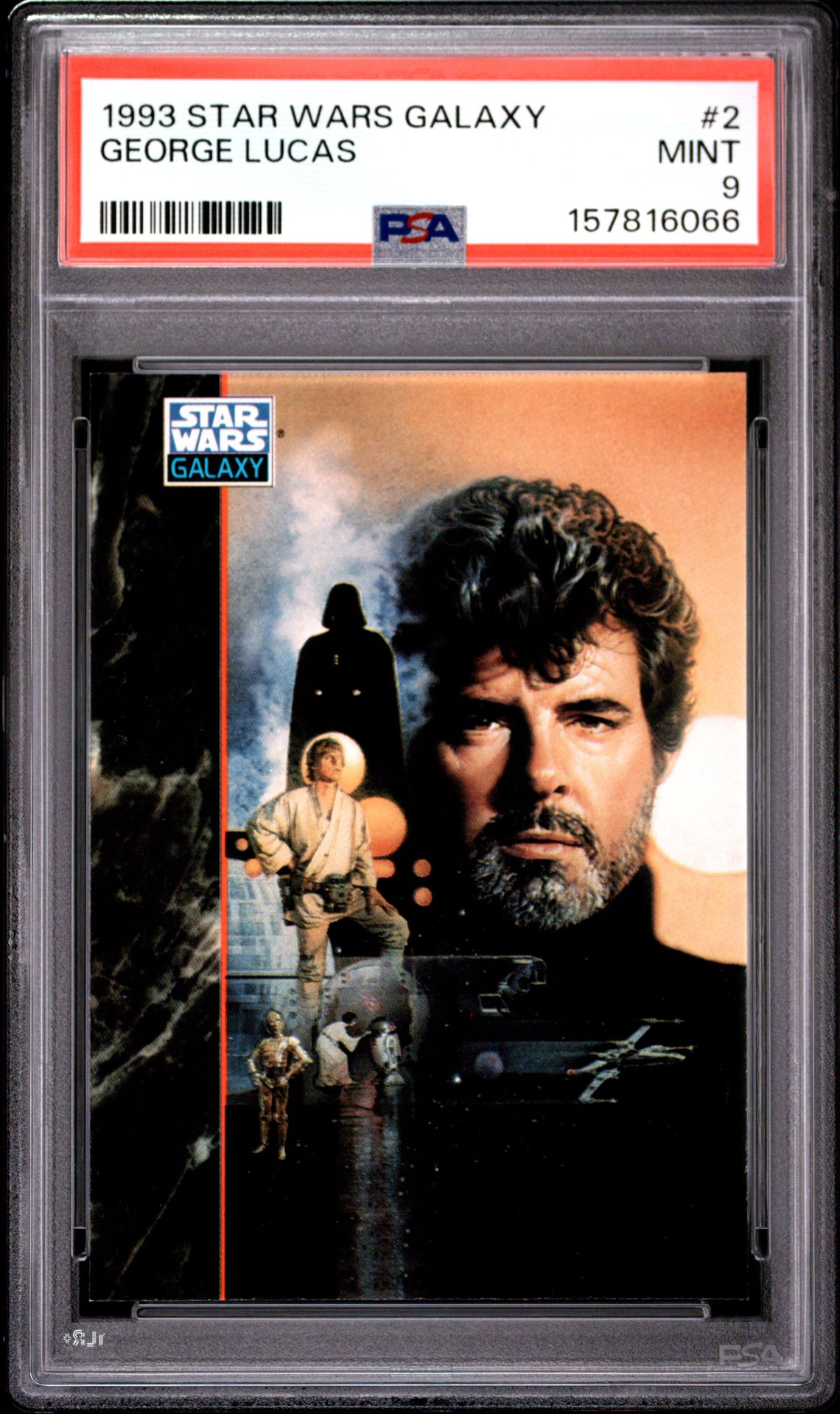 1993 Star Wars Galaxy George Lucas #2 Mint 9 front