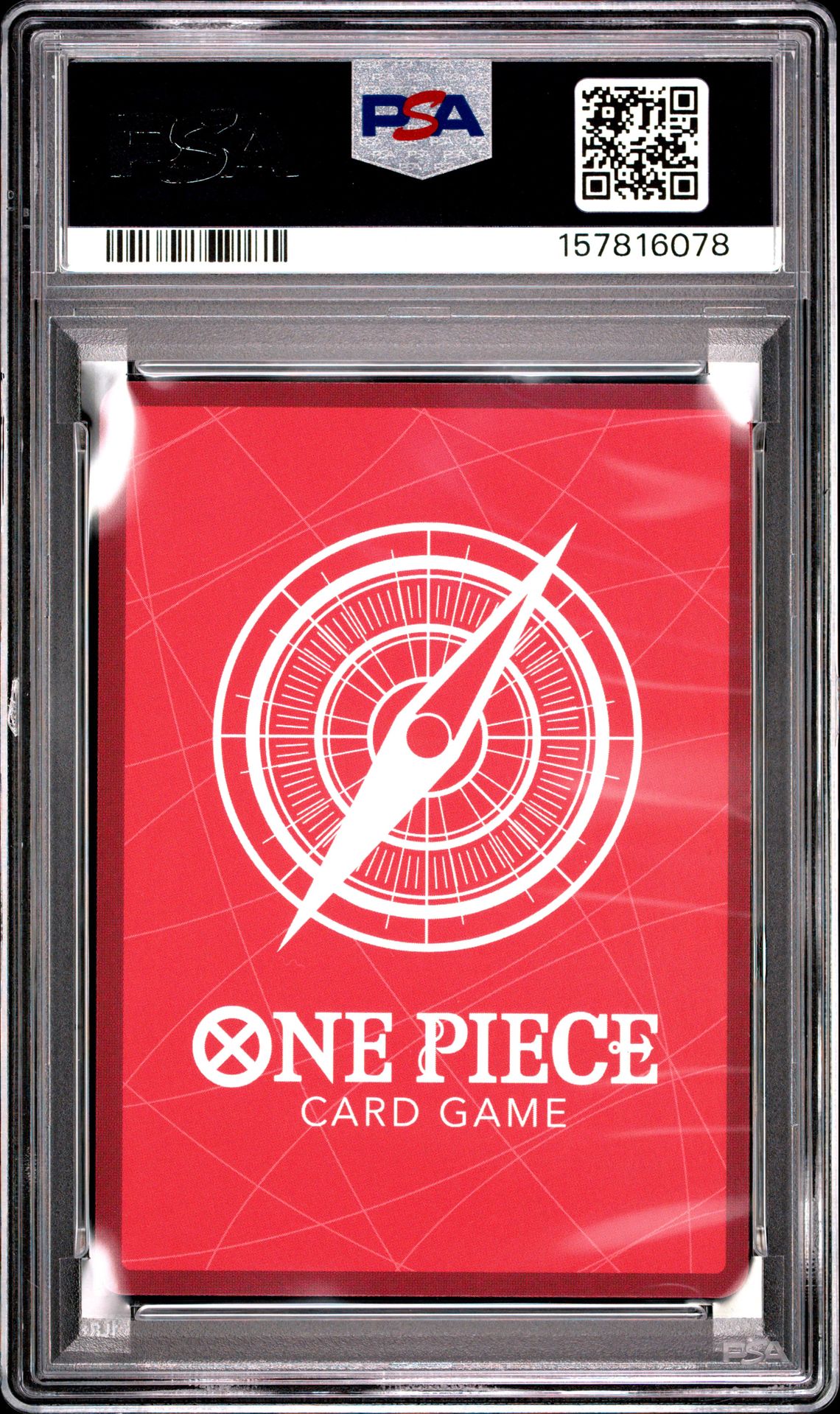 2024 One Piece Op07-500 Years In The Future Rob Lucci #079 (Alternate Art) Gem Mt 10 back view - PSA certificate #157816078