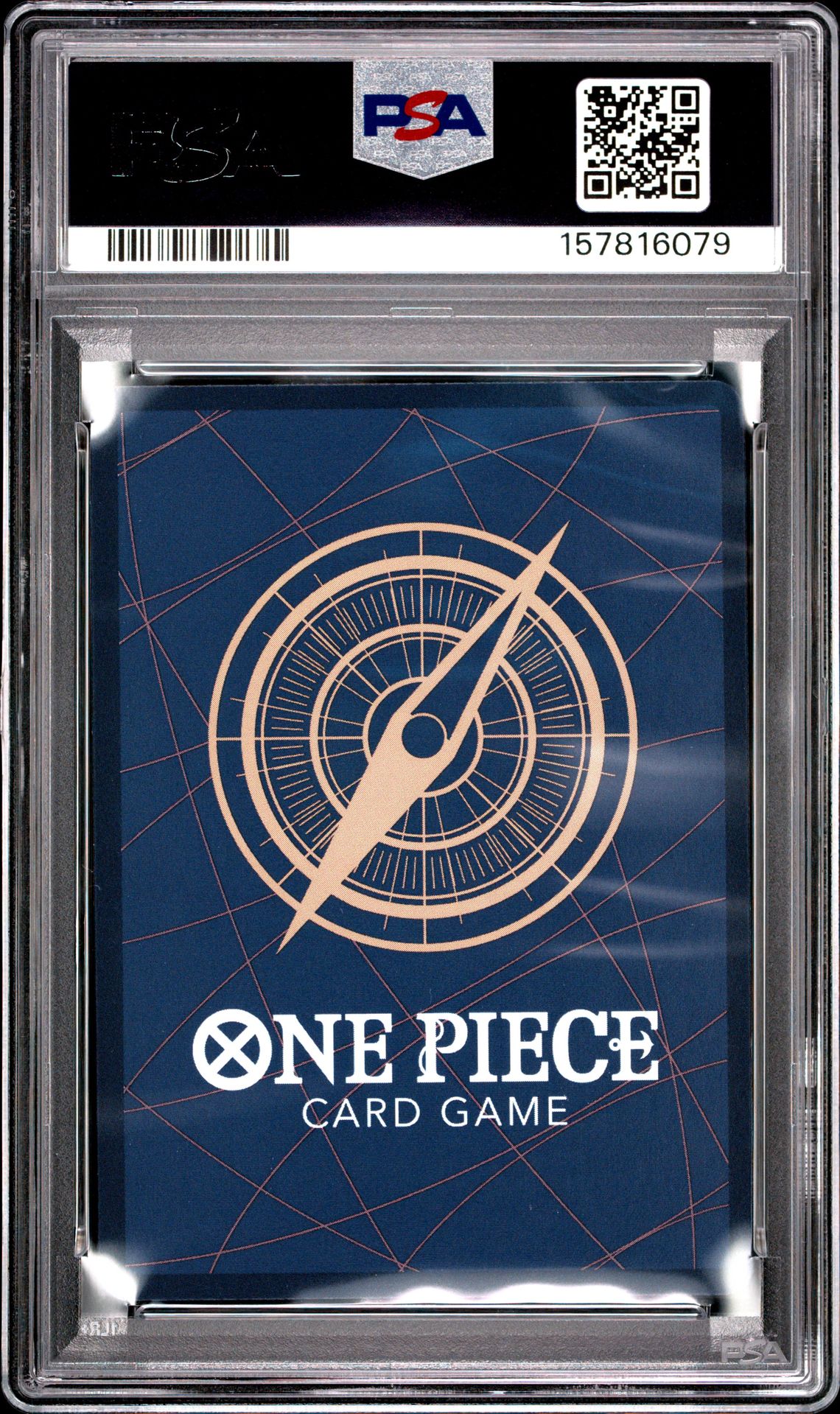 2025 One Piece Op10-Royal Blood Kuzan #082 (Alternate Art) Gem Mt 10 back view - PSA certificate #157816079