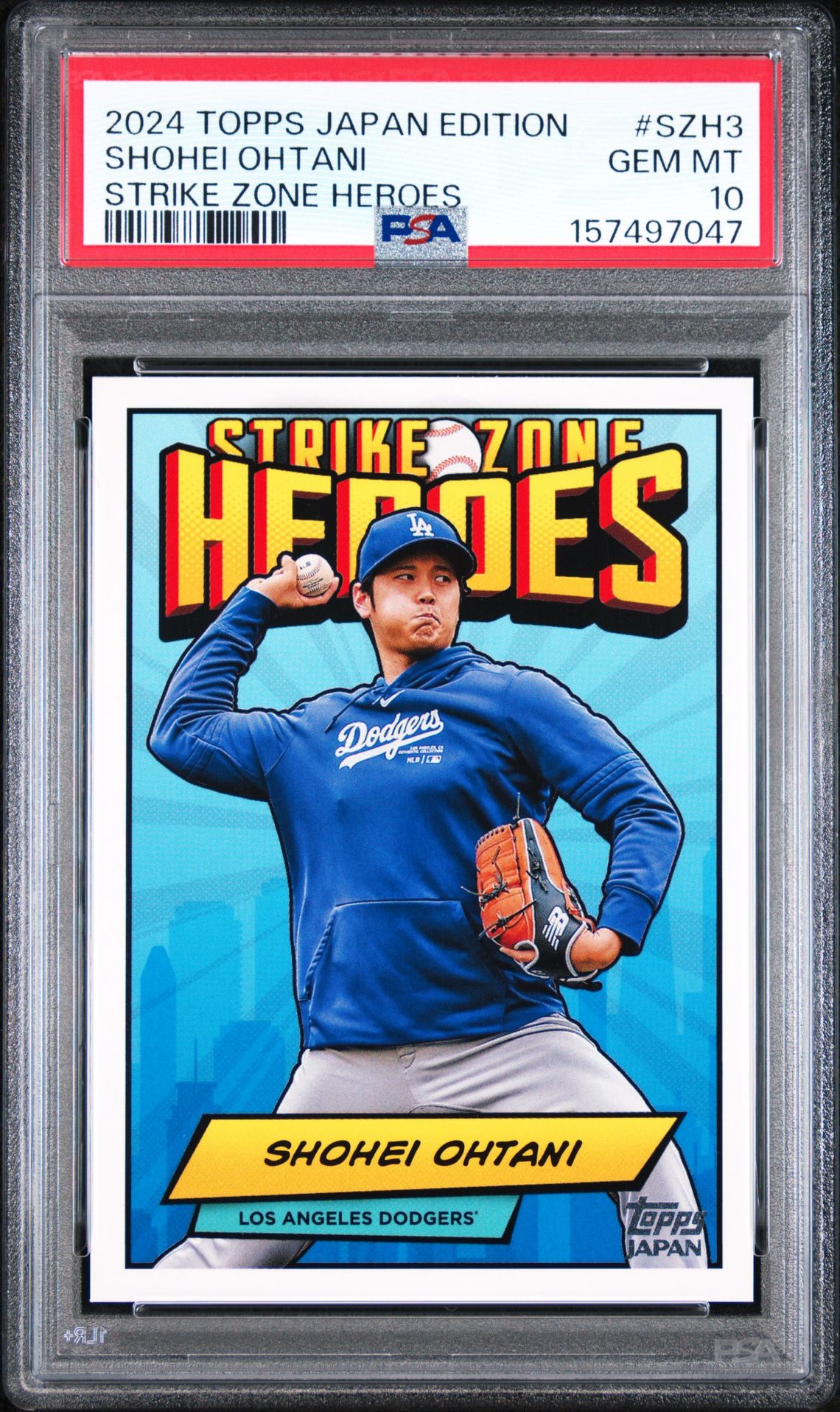 2024 Topps Baseball Japan Edition Strike Zone Heroes Shohei Ohtani #Szh3 Gem Mt 10 front