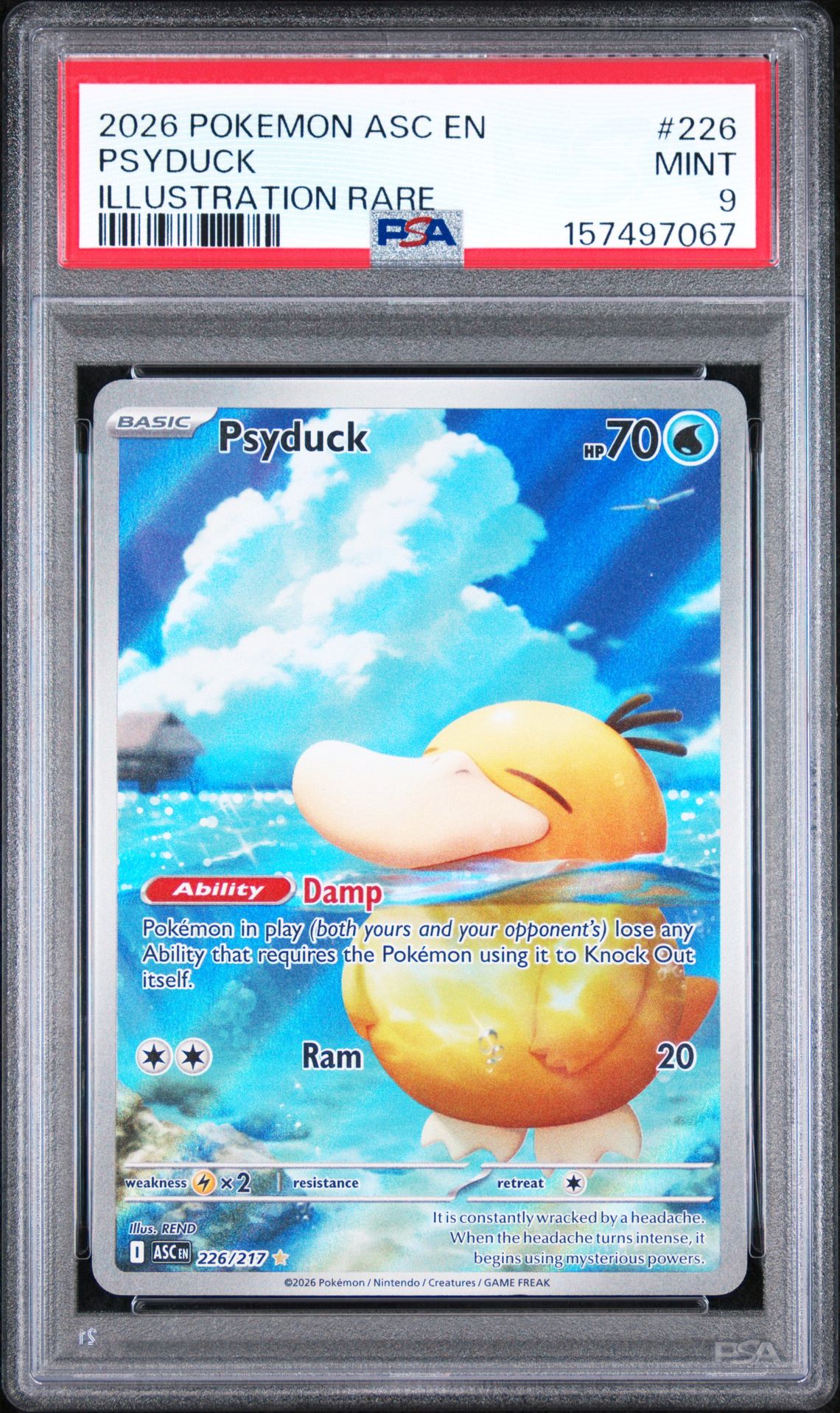 2026 Pokemon Asc En-Ascended Heroes Psyduck #226 (Illustration Rare) Mint 9 front