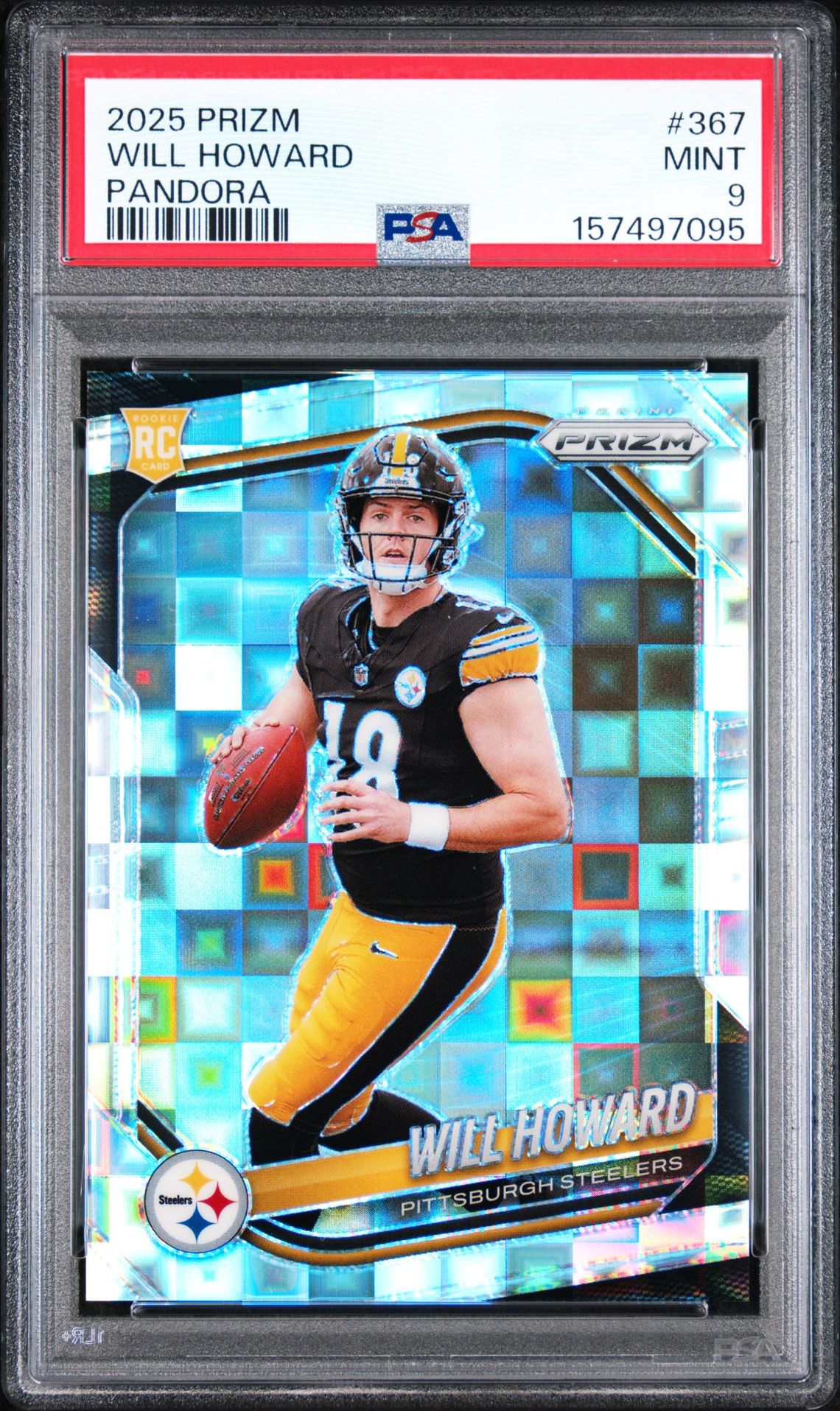 2025 Panini Prizm Will Howard #367 (Pandora) Mint 9 front