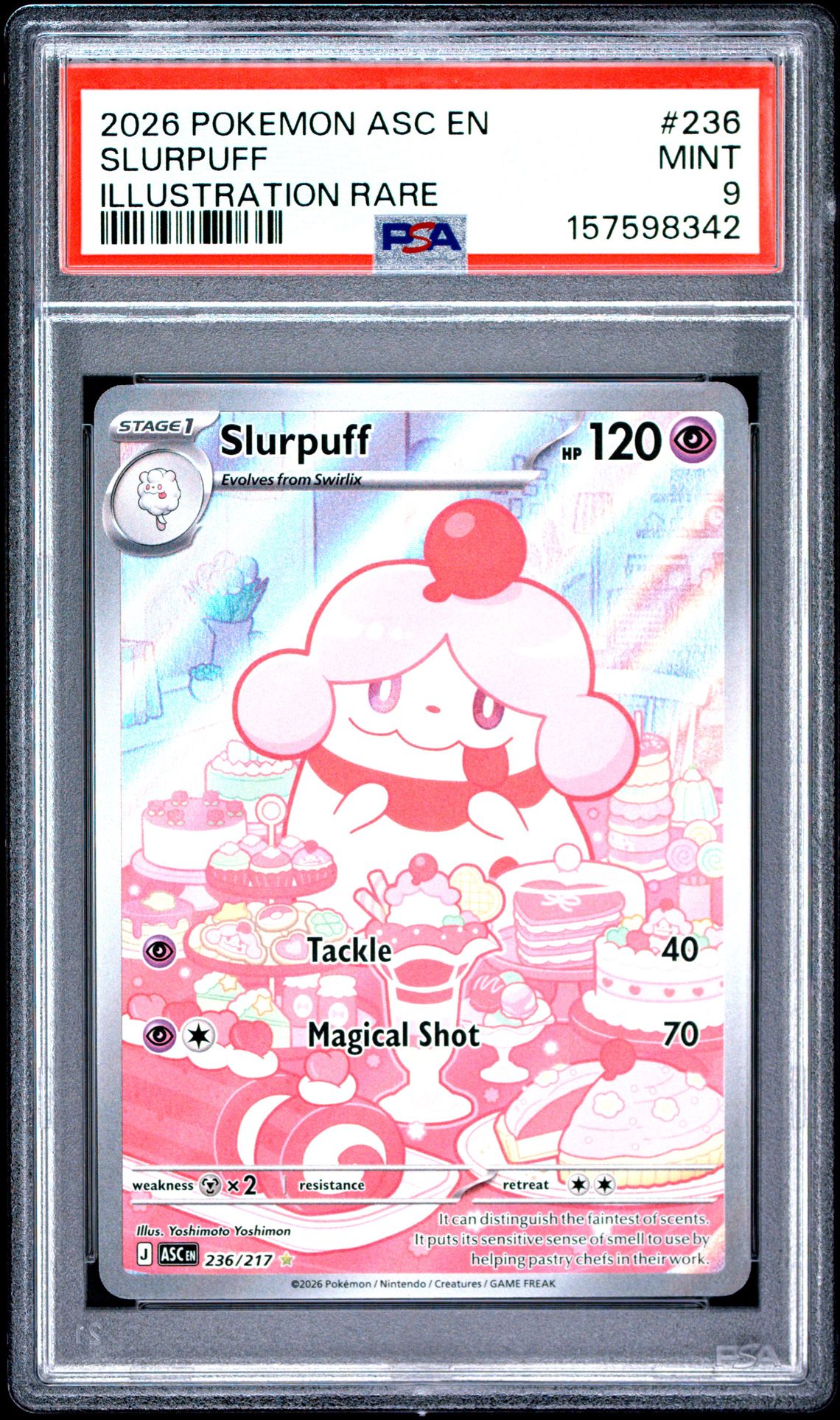 2026 Pokemon Asc En-Ascended Heroes Slurpuff #236 (Illustration Rare) Mint 9 front