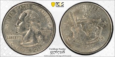 2002-P 25C Tennessee AU50