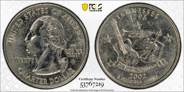 2002-D 25C Tennessee AU53