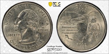 2002-P 25C Ohio AU58