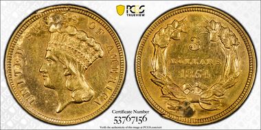1854 $3 N1