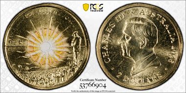 2026-C $2 Dawn Service AlBr Colorized MS68