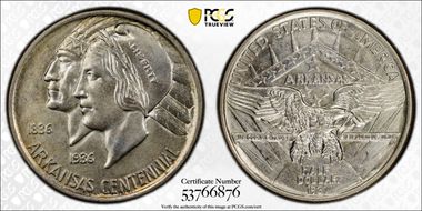 1937 50C Arkansas MS67