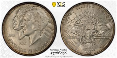 1939-D 50C Arkansas MS67