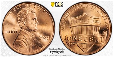 2023 1C Shield, Extra "V" MS66RD