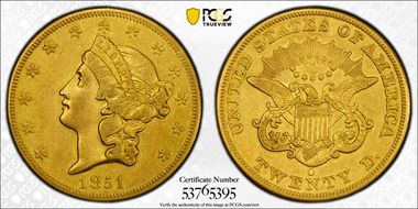 1851-O $20 XF40