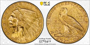 1913 $2.50 MS62