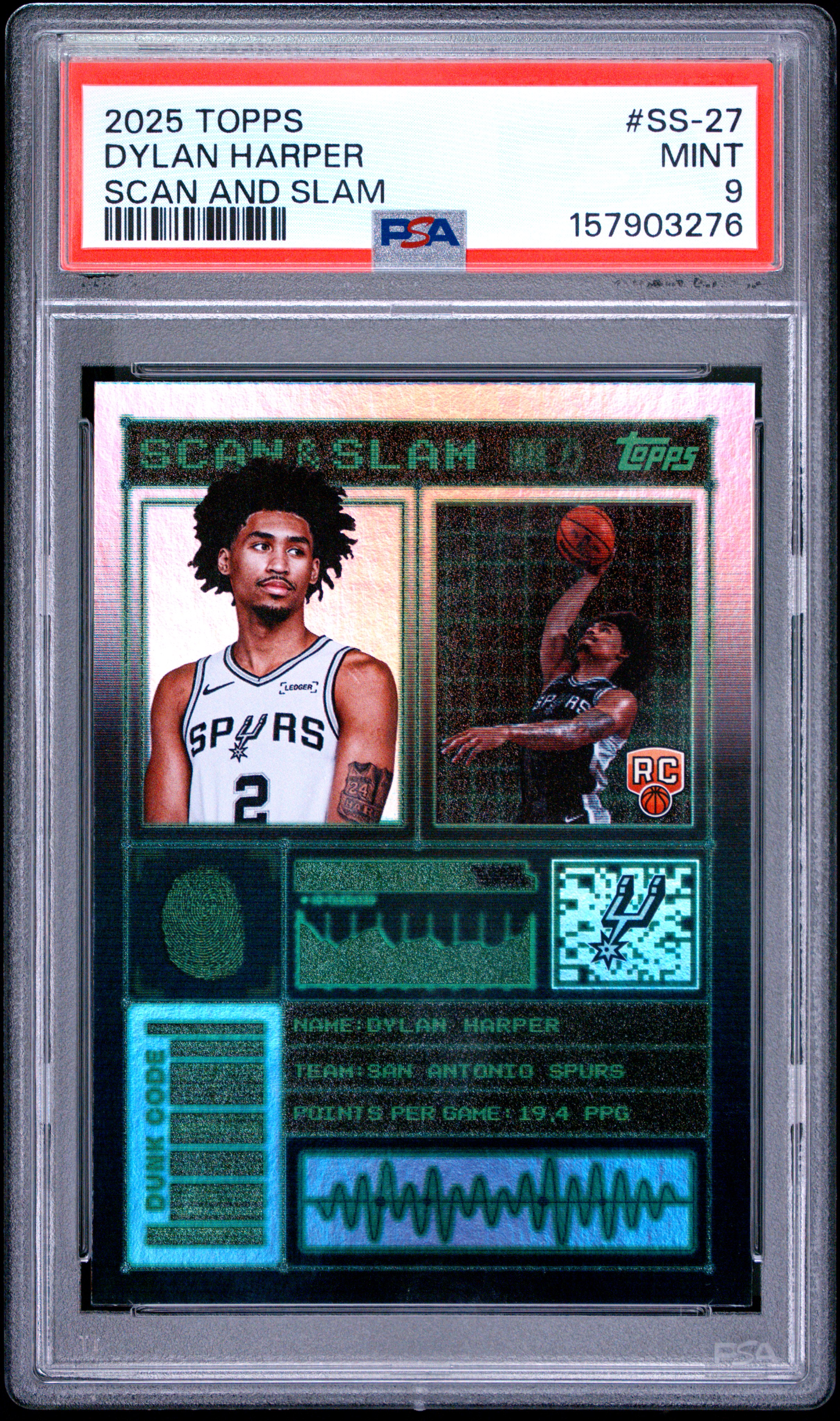 2025 #SS-27 DYLAN HARPER PSA 9 Topps Scan and Slam