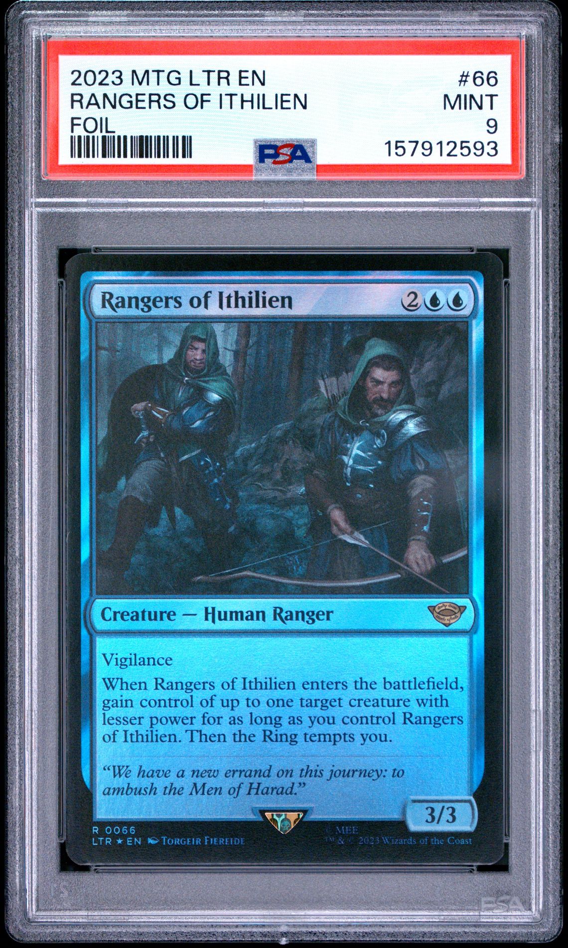 2023 Magic The Gathering The Lord Of The Rings: Tales Of Middle-Earth Rangers Of Ithilien #66 (Foil) Mint 9 front
