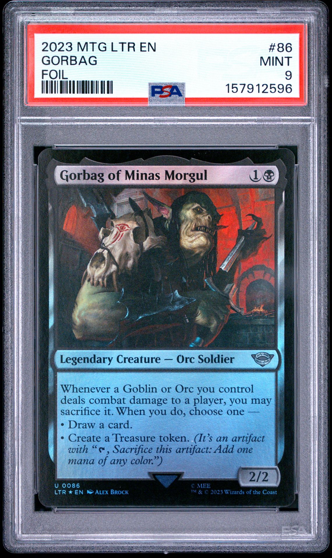 2023 Magic The Gathering The Lord Of The Rings: Tales Of Middle-Earth Gorbag #86 (Foil) Mint 9 front