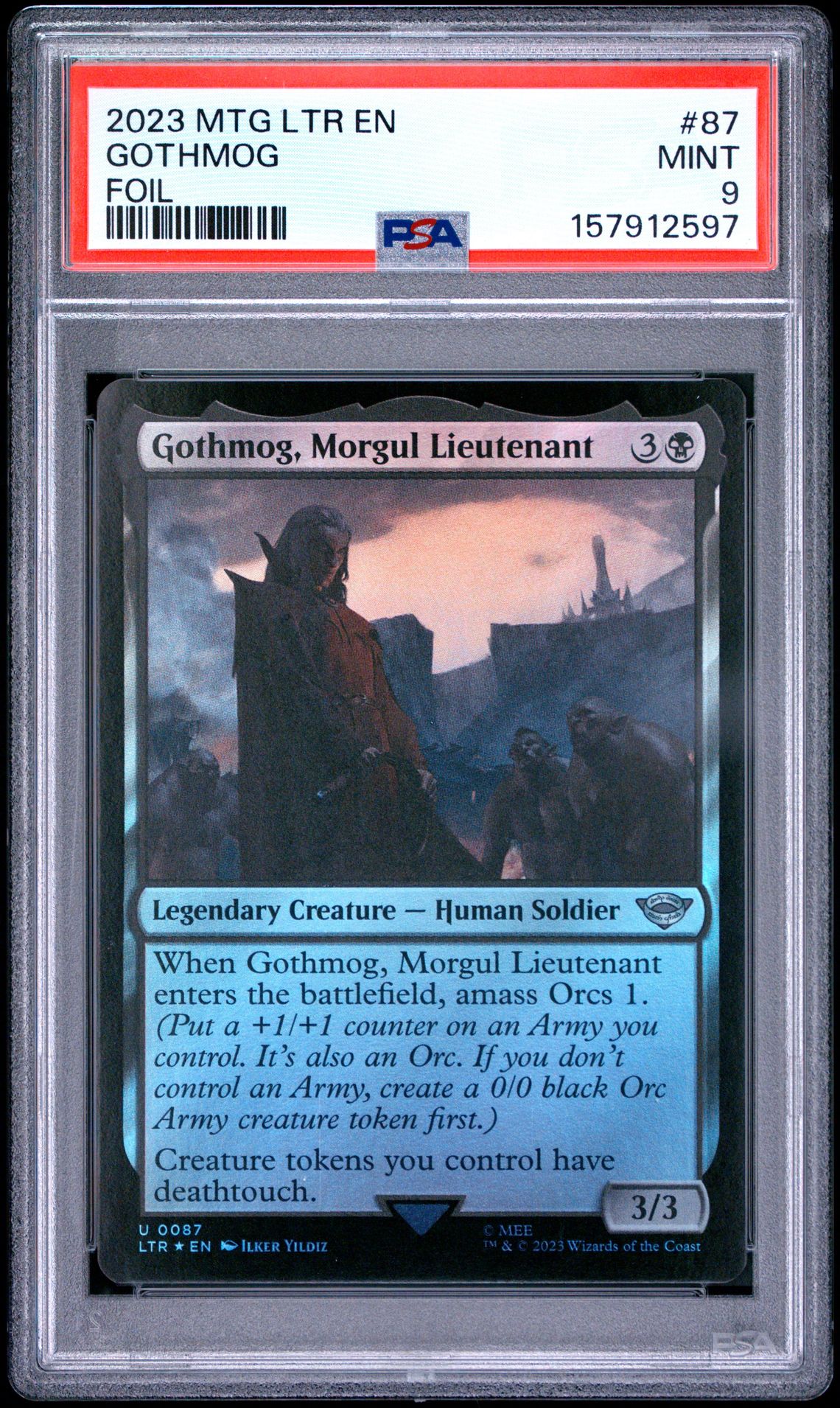 2023 Magic The Gathering The Lord Of The Rings: Tales Of Middle-Earth Gothmog #87 (Foil) Mint 9 front