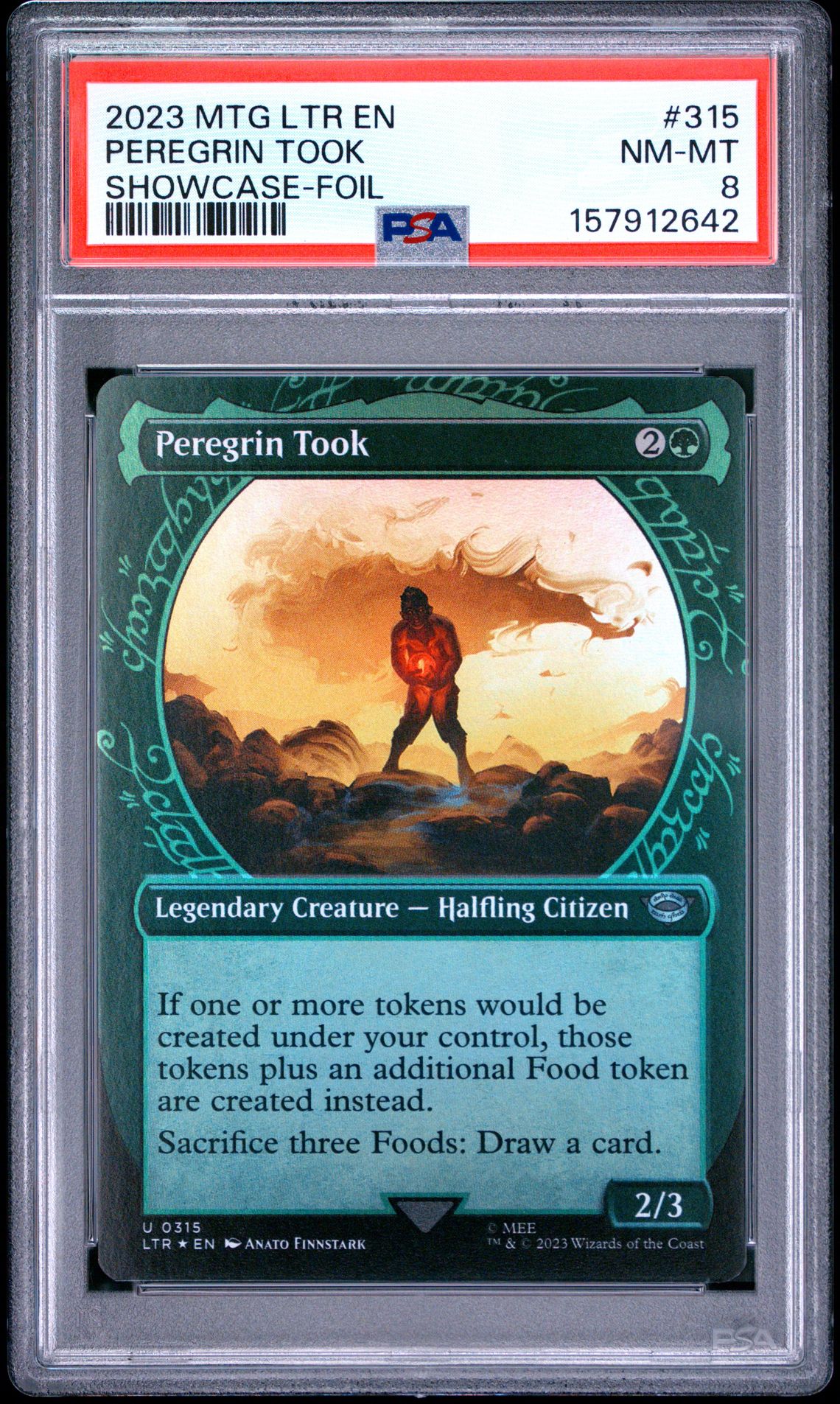 2023 Magic The Gathering The Lord Of The Rings: Tales Of Middle-Earth Peregrin Took #315 (Showcase-Foil) Nm-Mt 8 front