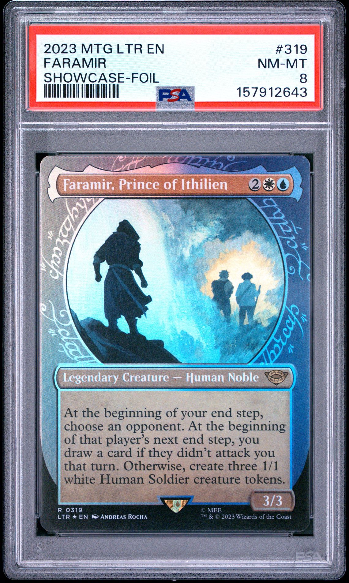 2023 Magic The Gathering The Lord Of The Rings: Tales Of Middle-Earth Faramir #319 (Showcase-Foil) Nm-Mt 8 front