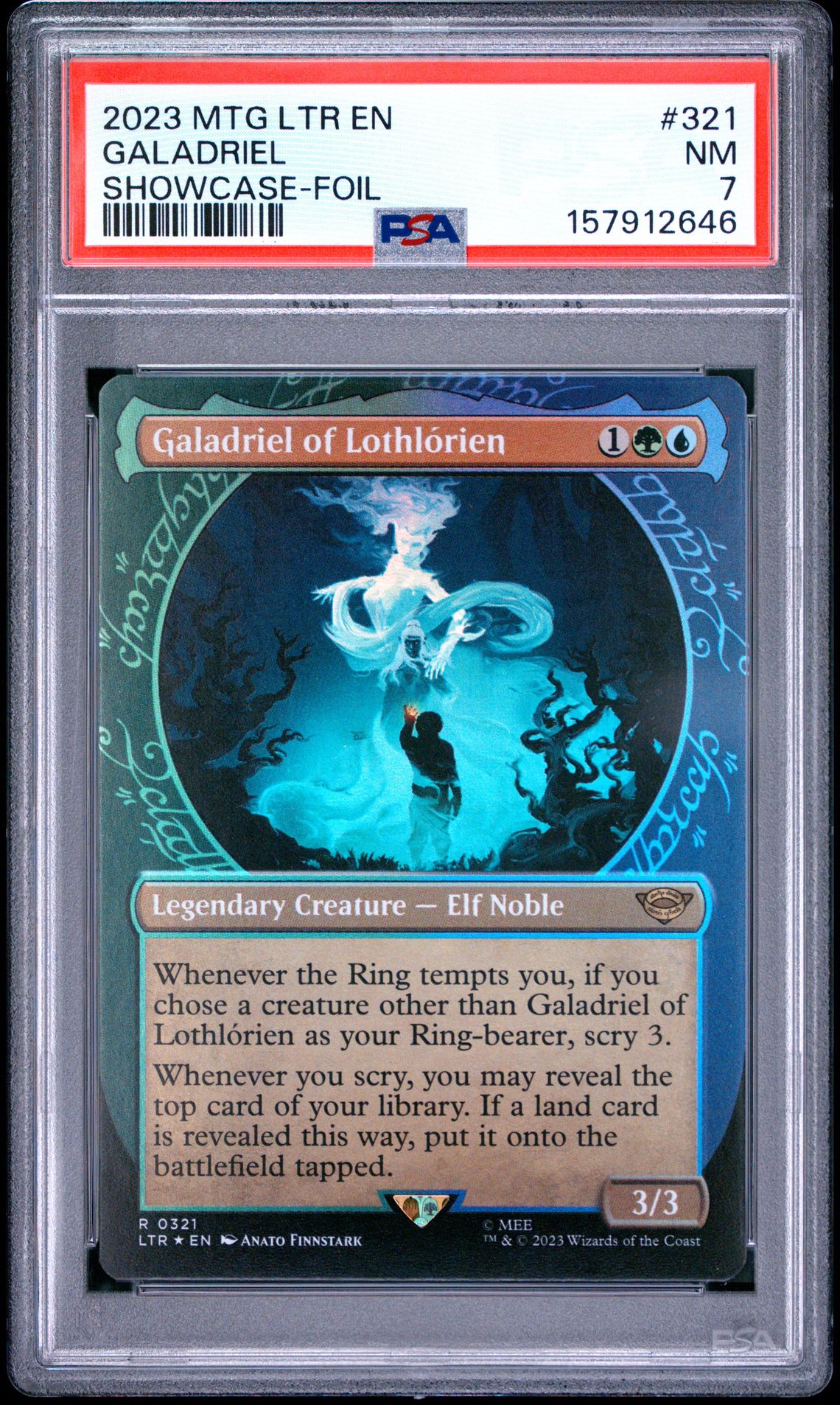 2023 Magic The Gathering The Lord Of The Rings: Tales Of Middle-Earth Galadriel #321 (Showcase-Foil) Nm 7 front