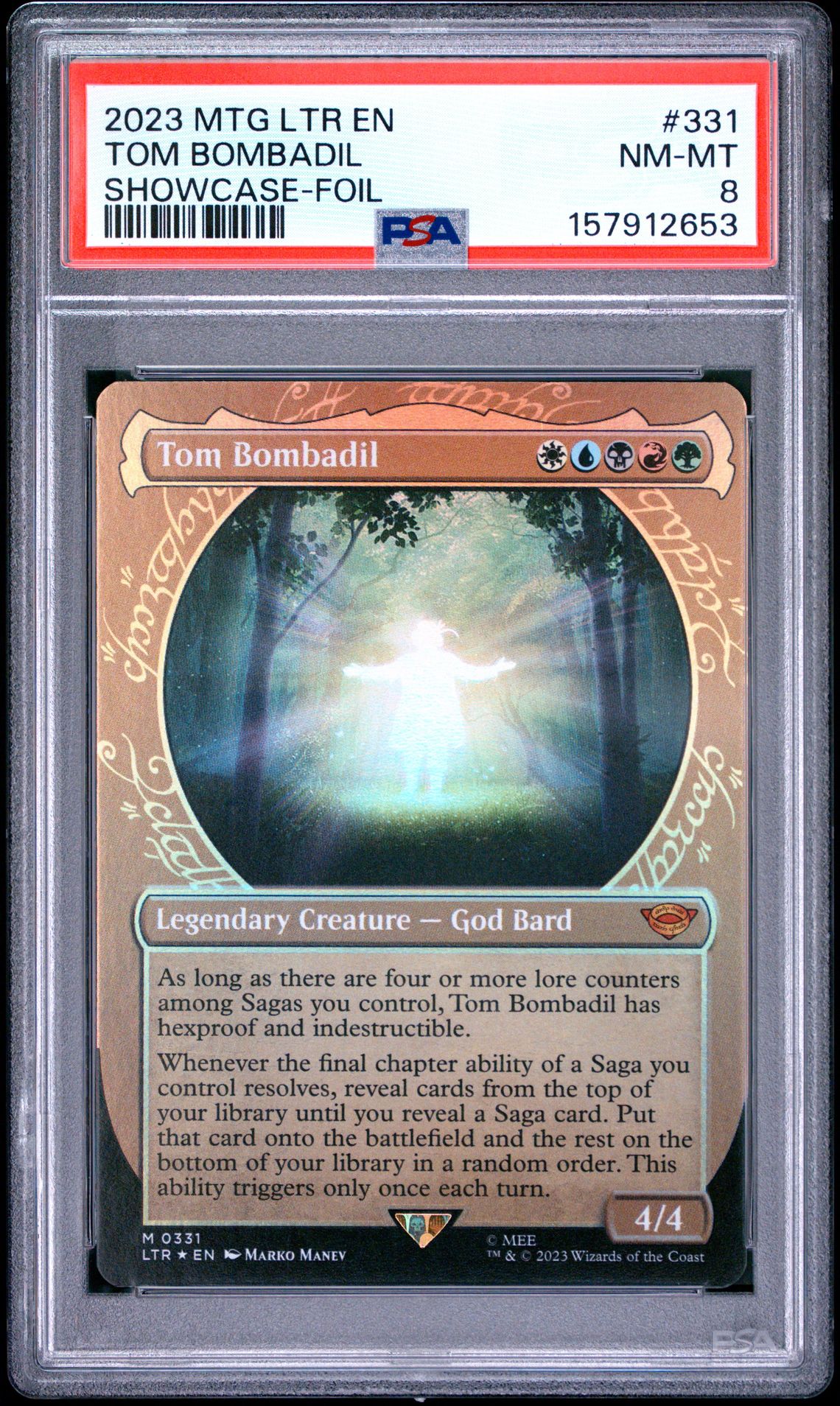 2023 Magic The Gathering The Lord Of The Rings: Tales Of Middle-Earth Tom Bombadil #331 (Showcase-Foil) Nm-Mt 8 front