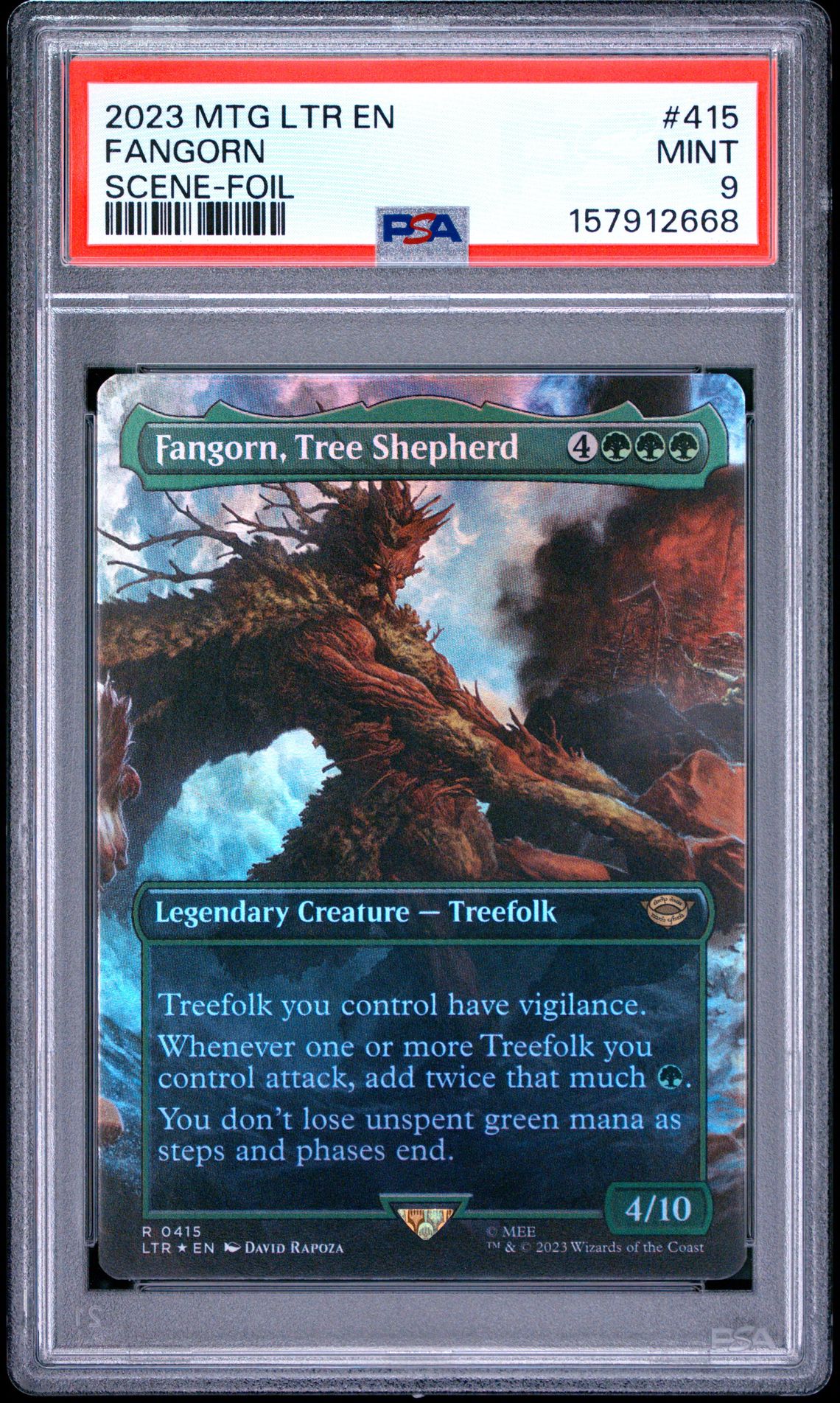 2023 Magic The Gathering The Lord Of The Rings: Tales Of Middle-Earth Fangorn #415 (Scene-Foil) Mint 9 front