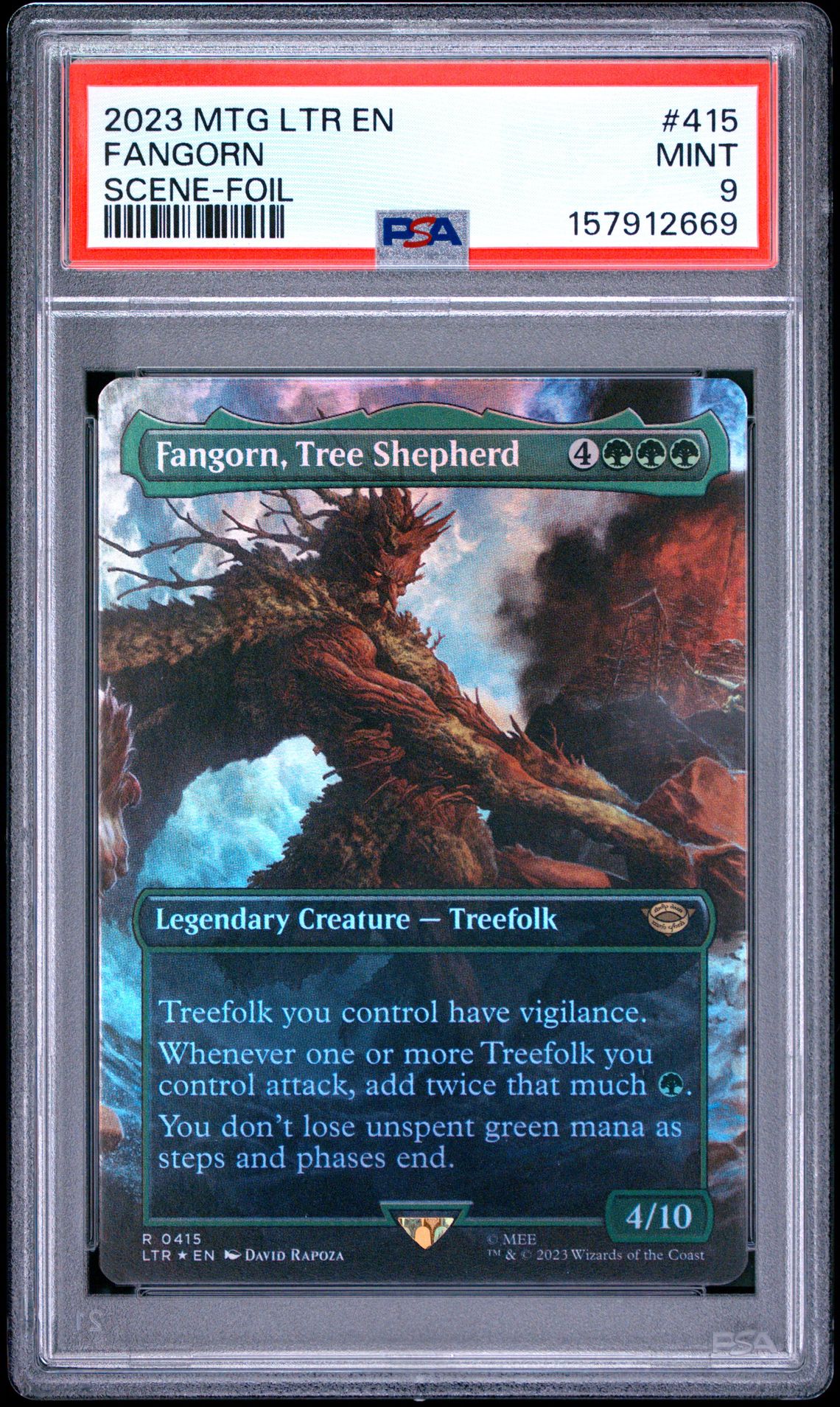2023 Magic The Gathering The Lord Of The Rings: Tales Of Middle-Earth Fangorn #415 (Scene-Foil) Mint 9 front