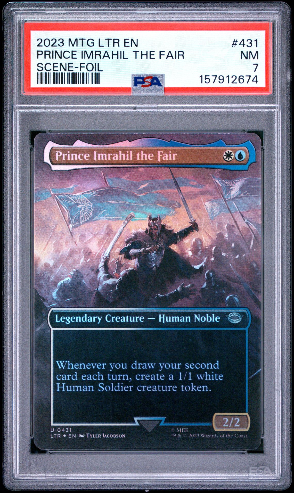 2023 Magic The Gathering The Lord Of The Rings: Tales Of Middle-Earth Prince Imrahil The Fair #431 (Scene-Foil) Nm 7 front