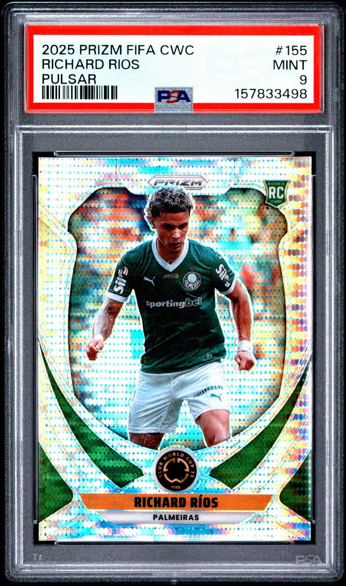 2025 Panini Prizm Fifa Club World Cup Richard Rios #155 (Pulsar) Mint 9 front