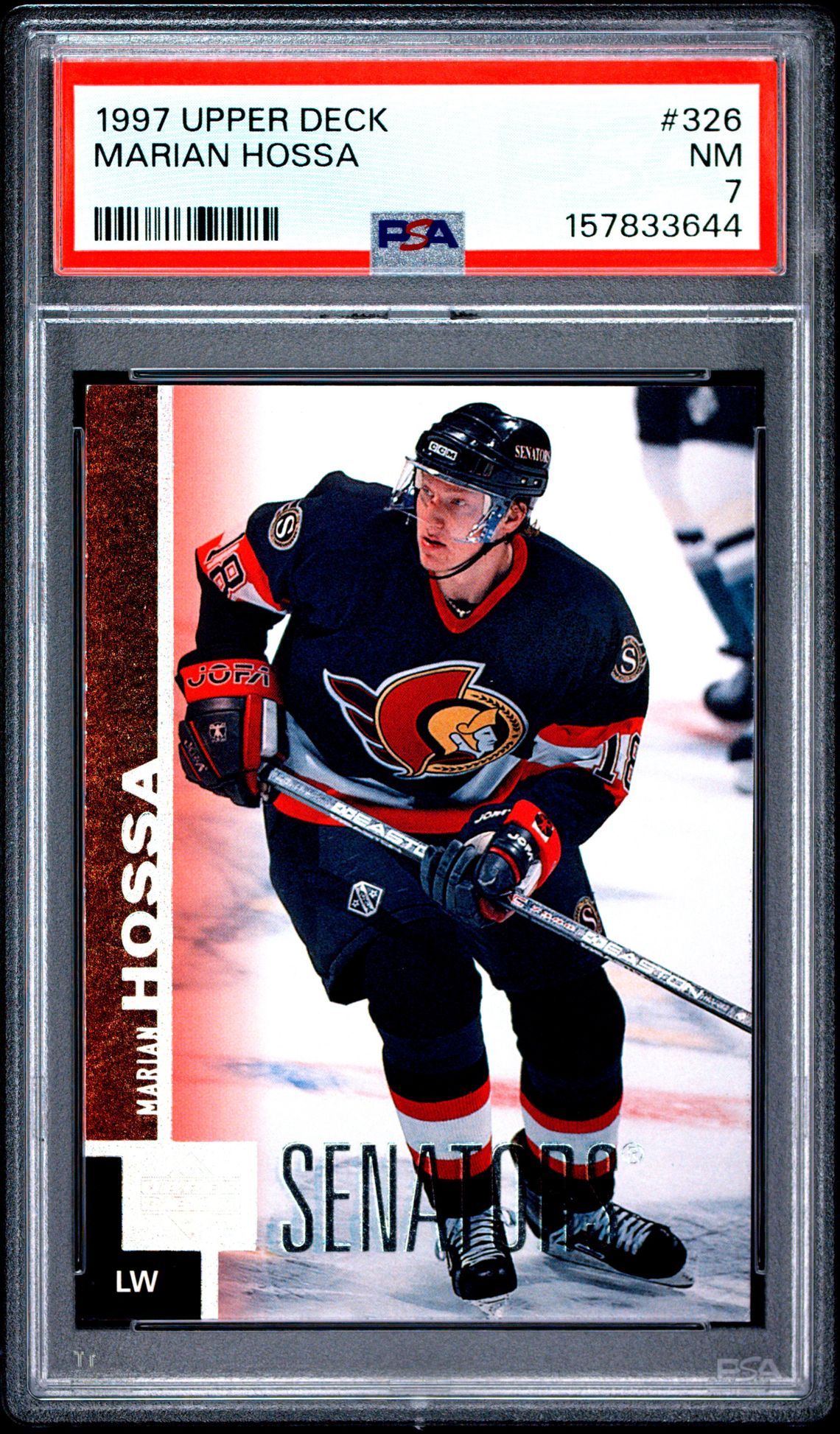 1997 Upper Deck Marian Hossa #326 Nm 7 front