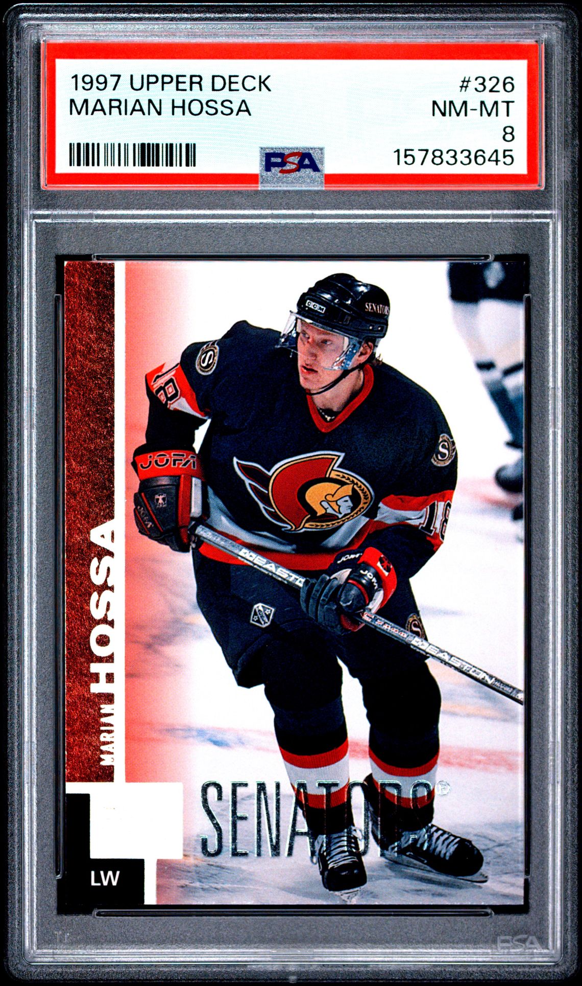 1997 Upper Deck Marian Hossa #326 Nm-Mt 8 front