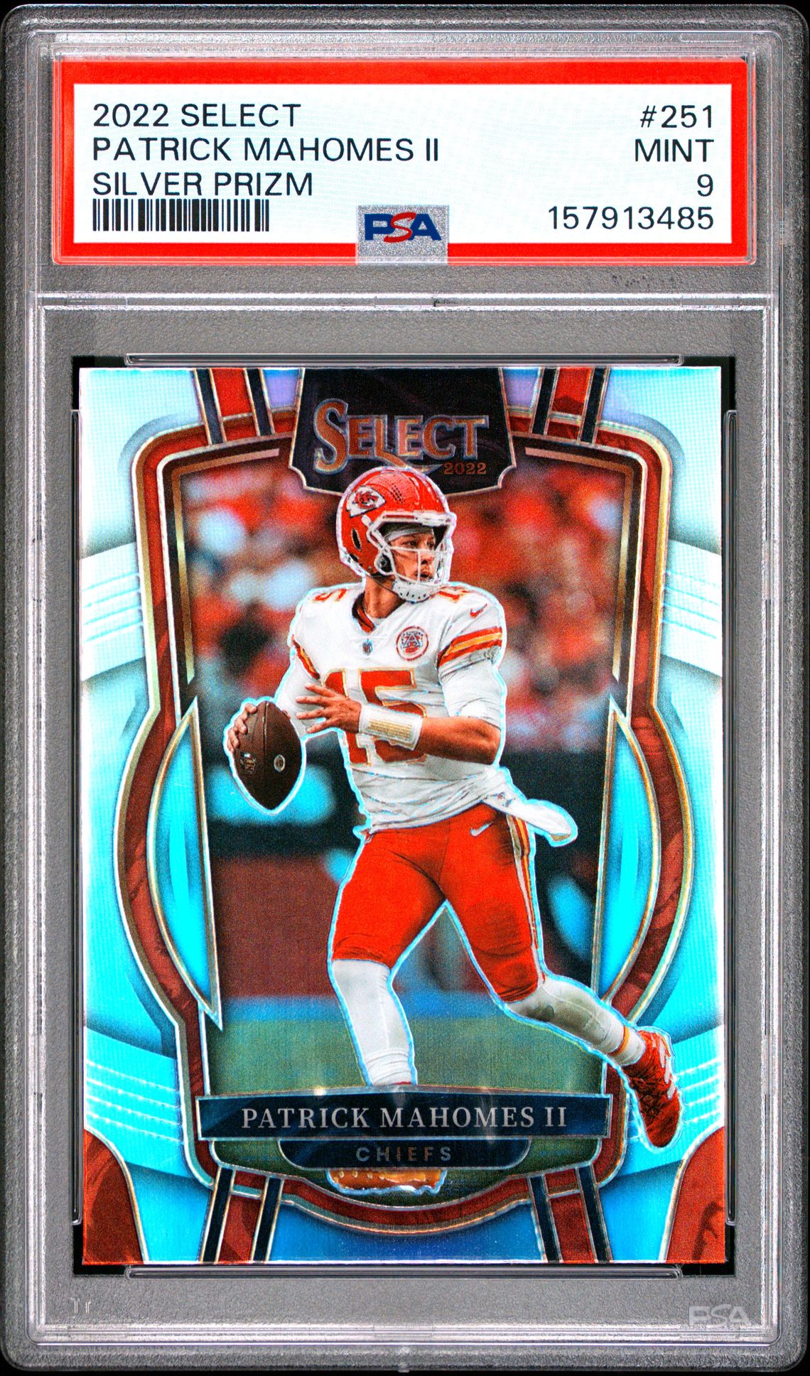 2022 Panini Select Patrick Mahomes Ii #251 (Silver Prizm) Mint 9 front