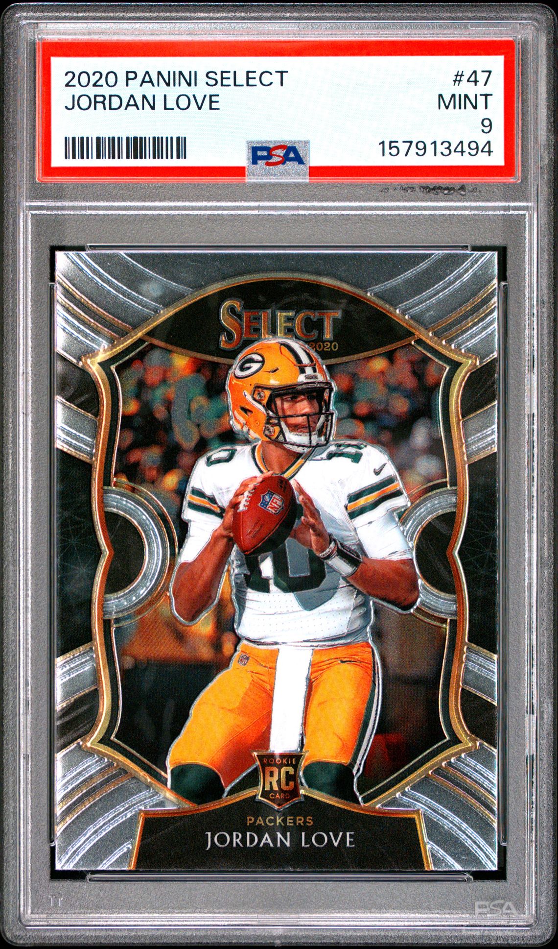 2020 Panini Select Jordan Love #47 Mint 9 front