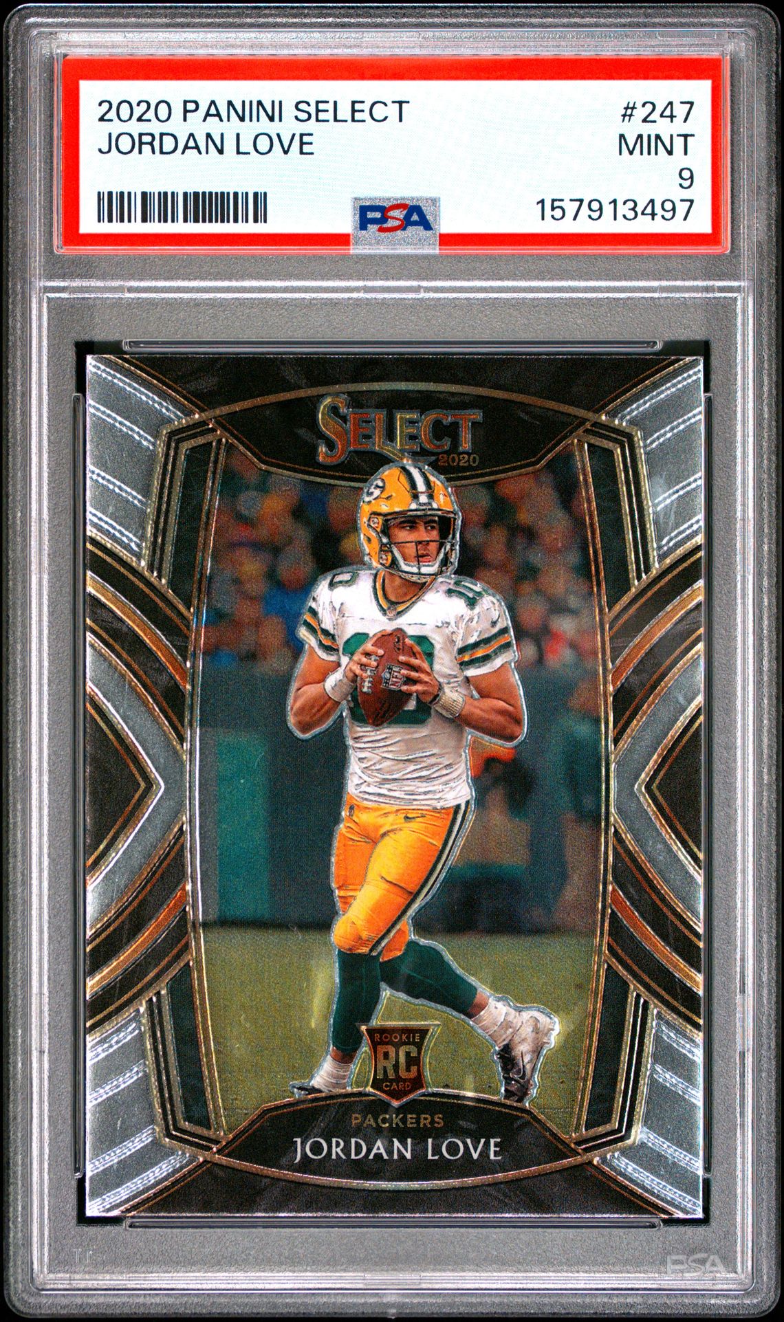2020 Panini Select Jordan Love #247 Mint 9 front