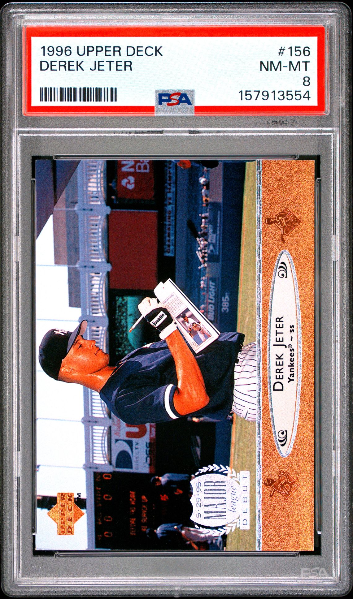 1996 Upper Deck Derek Jeter #156 Nm-Mt 8 front