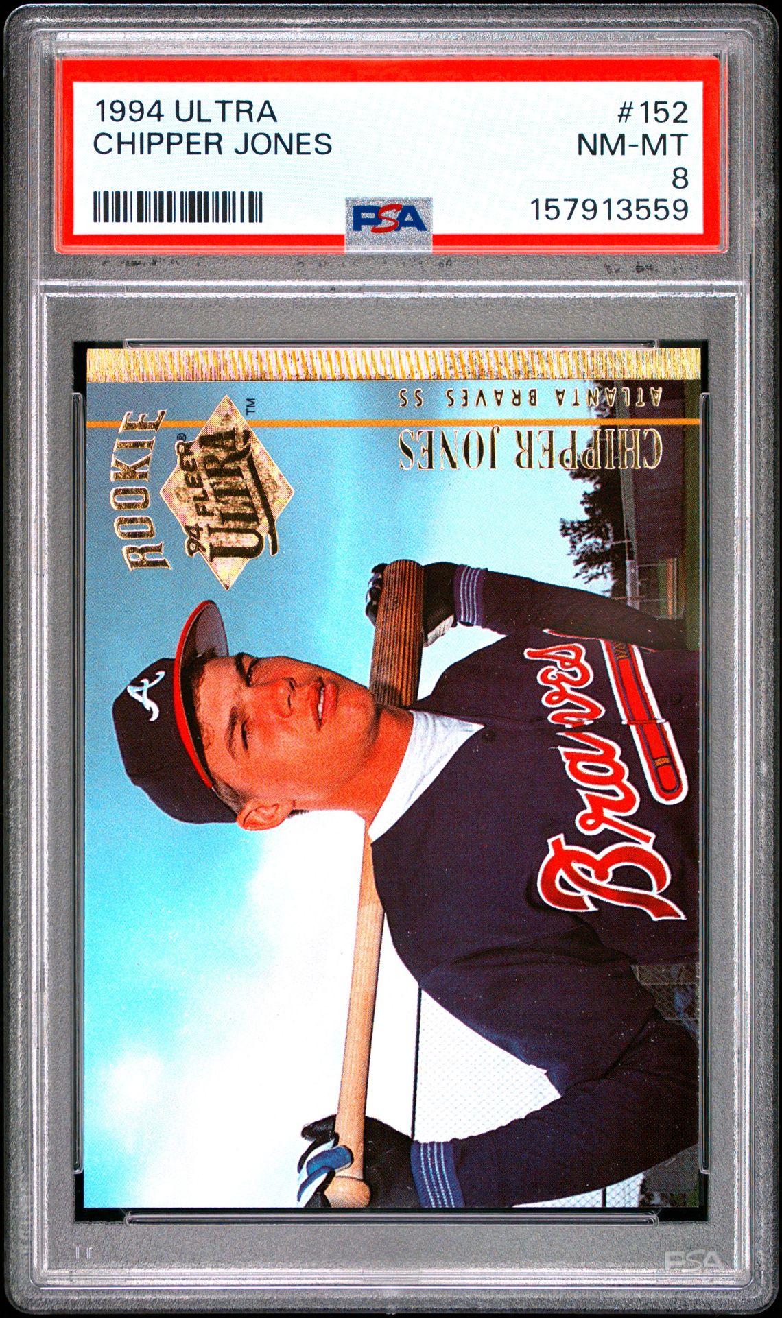 1994 Ultra Chipper Jones #152 Nm-Mt 8 front