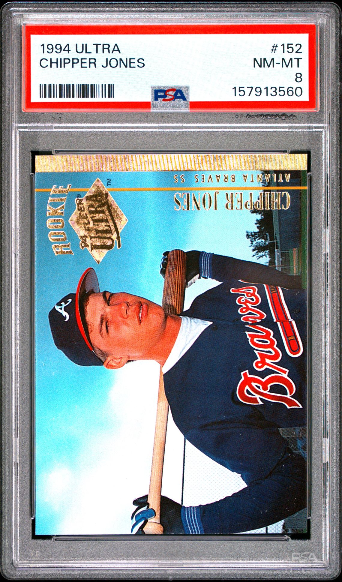 1994 Ultra Chipper Jones #152 Nm-Mt 8 front