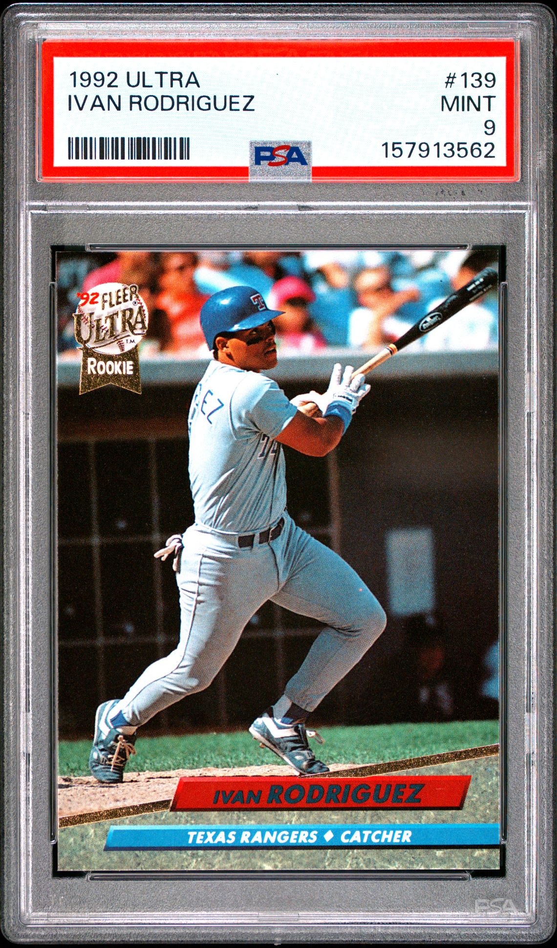 1992 Ultra Ivan Rodriguez #139 Mint 9 front