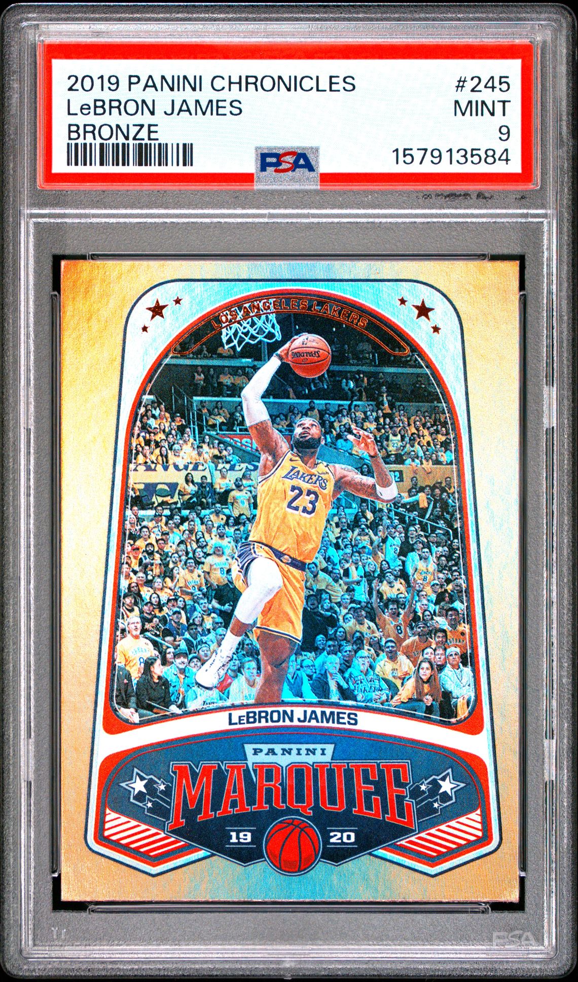 2019 Panini Chronicles Lebron James #245 (Bronze) Mint 9 front