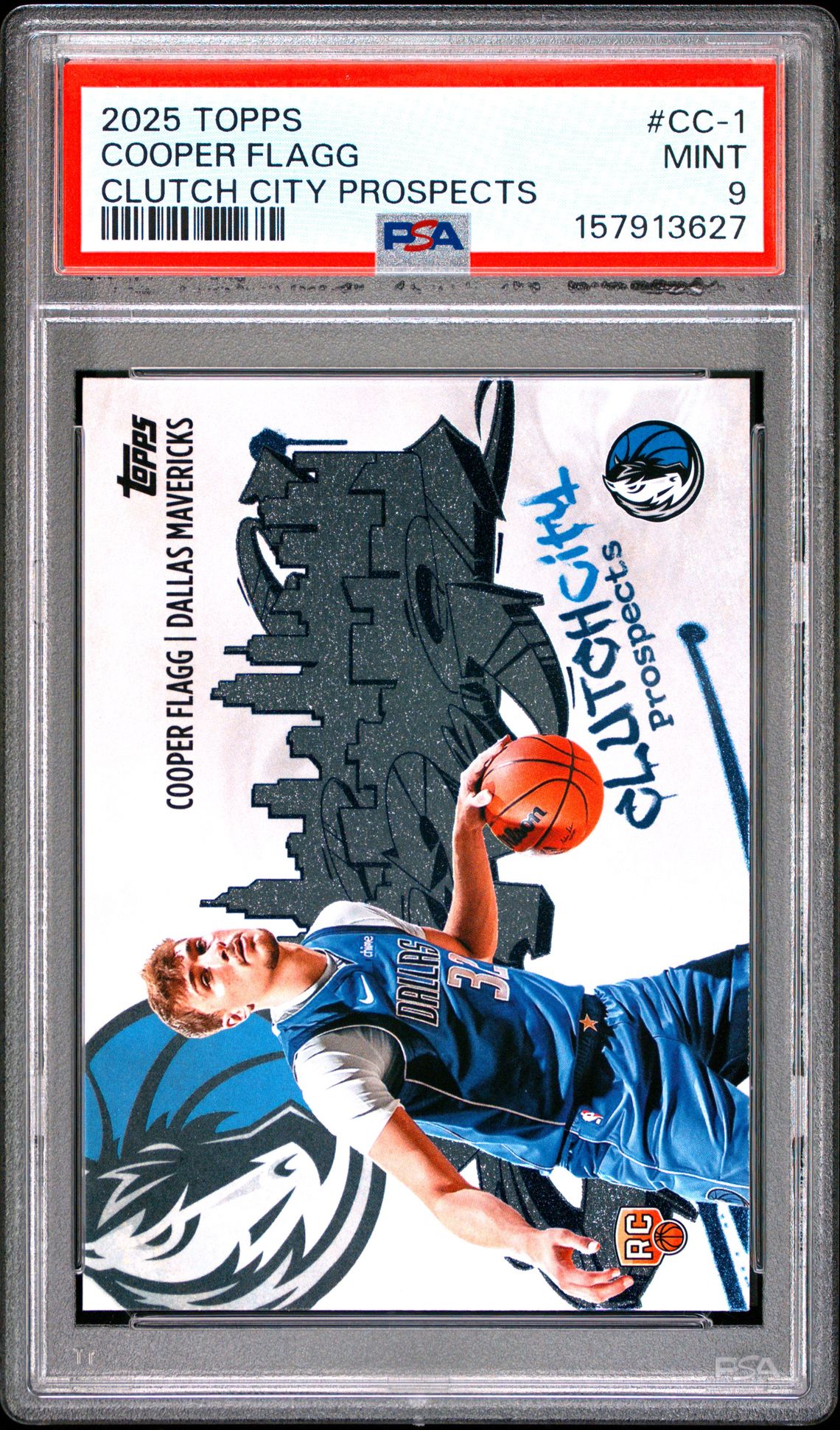 2025 Topps Clutch City Prospects Cooper Flagg #Cc-1 Mint 9 front