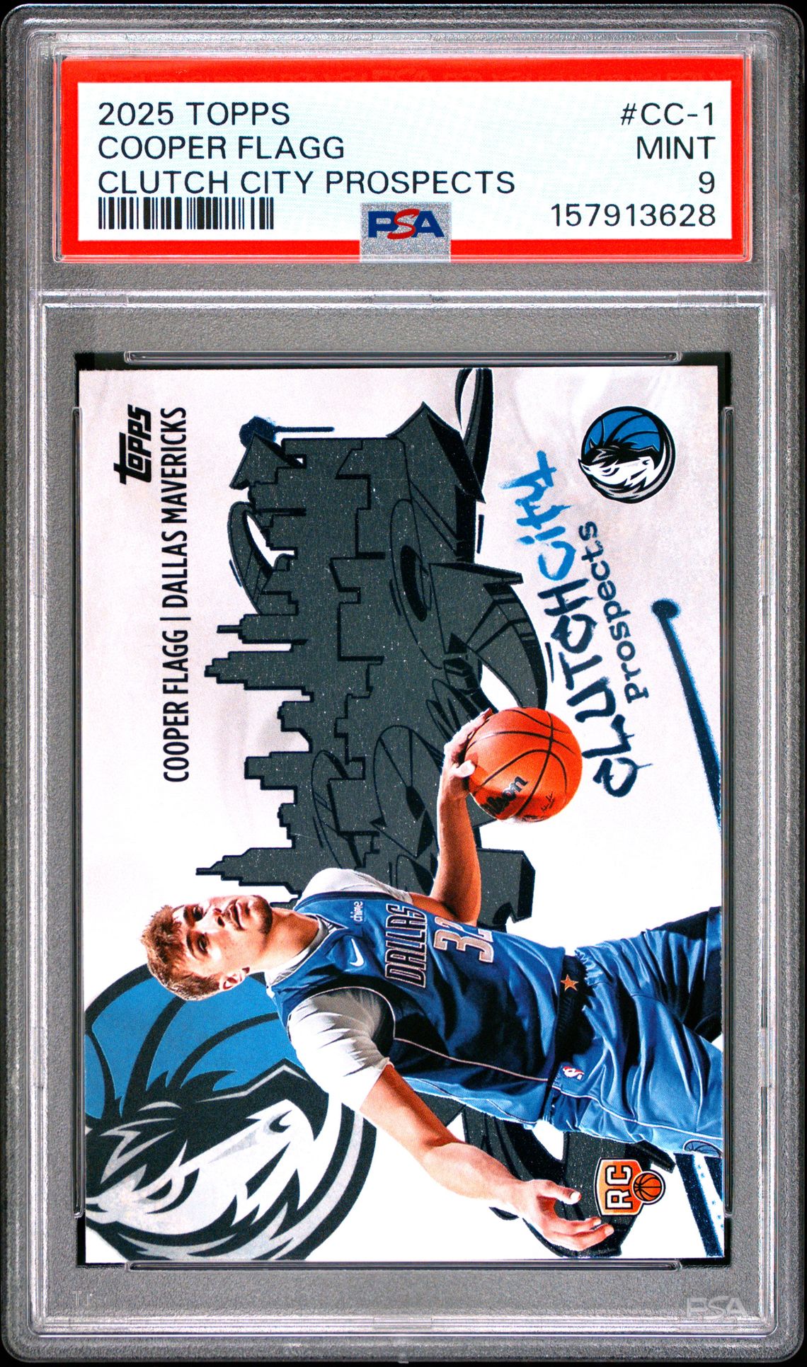 2025 Topps Clutch City Prospects Cooper Flagg #Cc-1 Mint 9 front