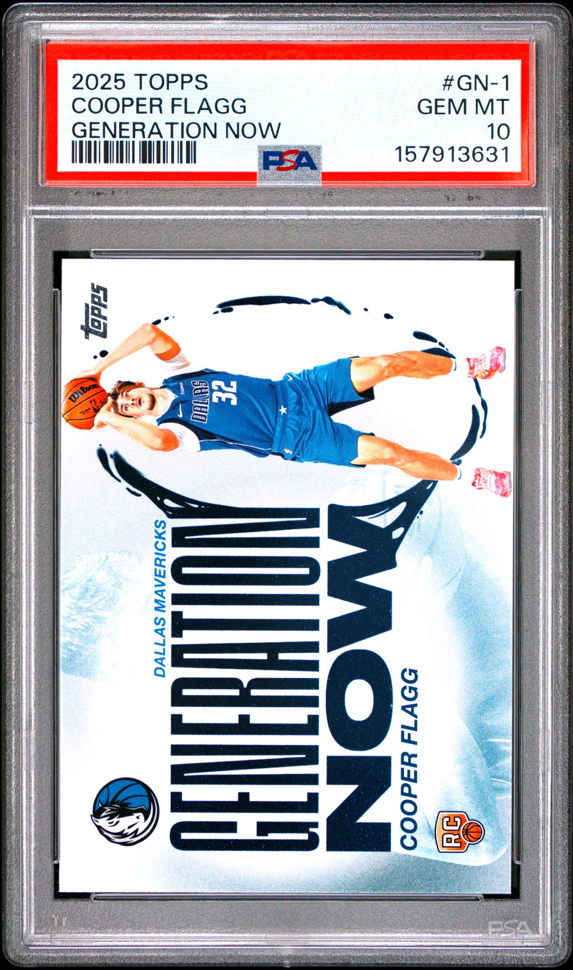 2025 TOPPS GENERATION NOW COOPER FLAGG  GN-1 GEM MT 10 front