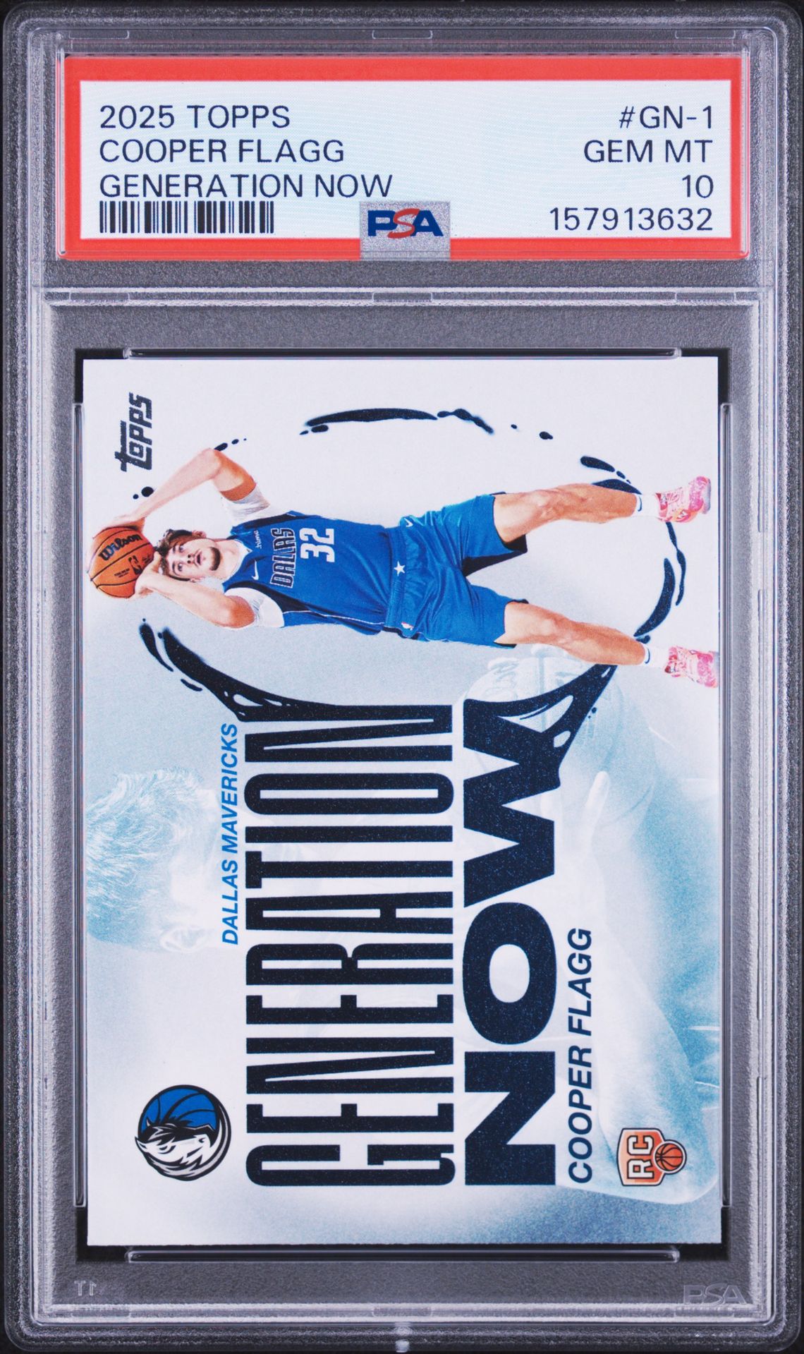 2025 Topps Generation Now Cooper Flagg #Gn-1 Gem Mt 10 front view - PSA graded GEM MT 10